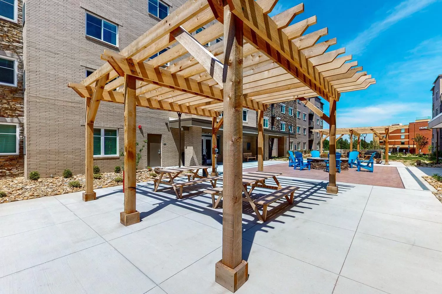 Patio in WaterWalk Extended Stay Raleigh Durham Research Triangle