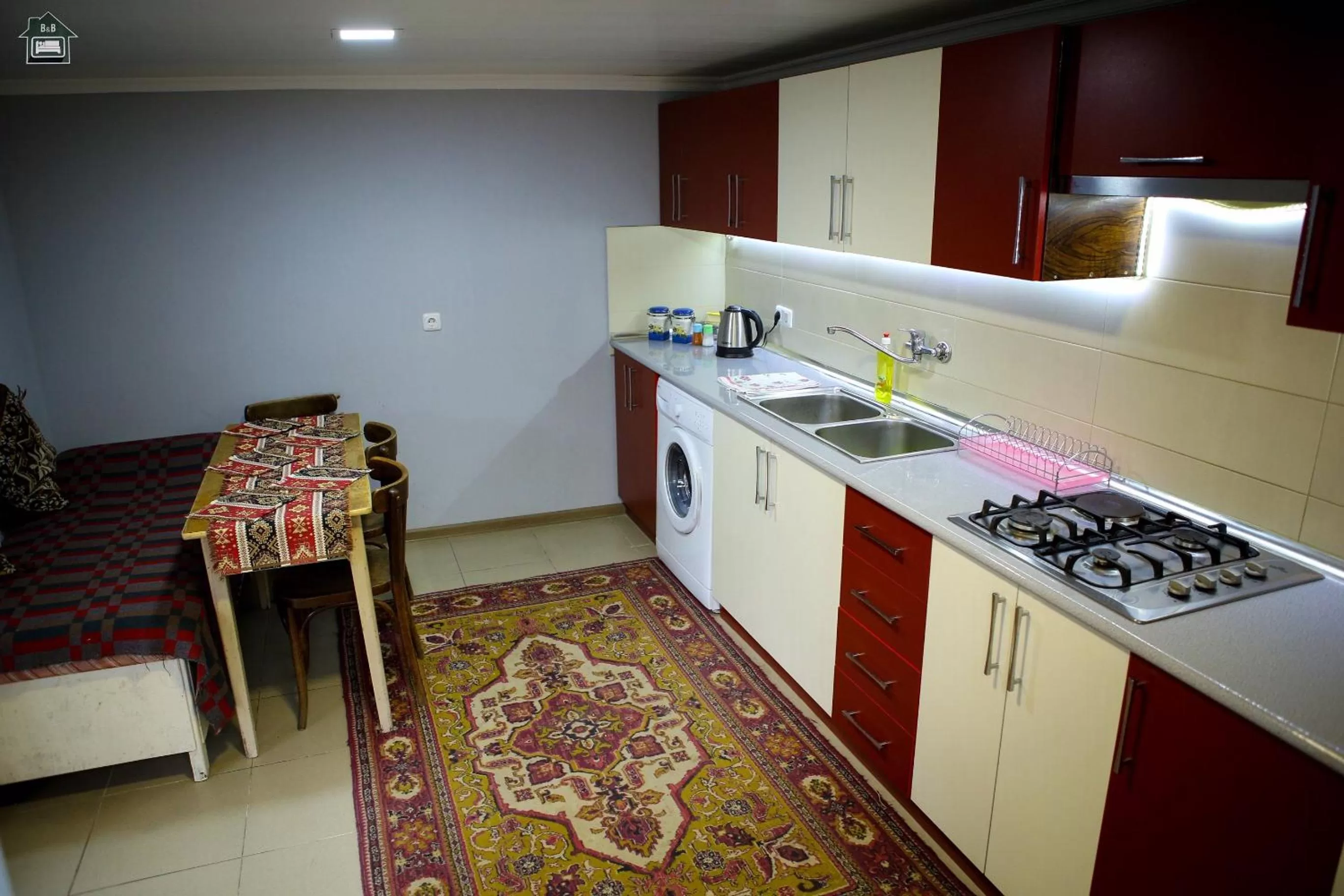 Kitchen/Kitchenette in Guest House in Gyumri