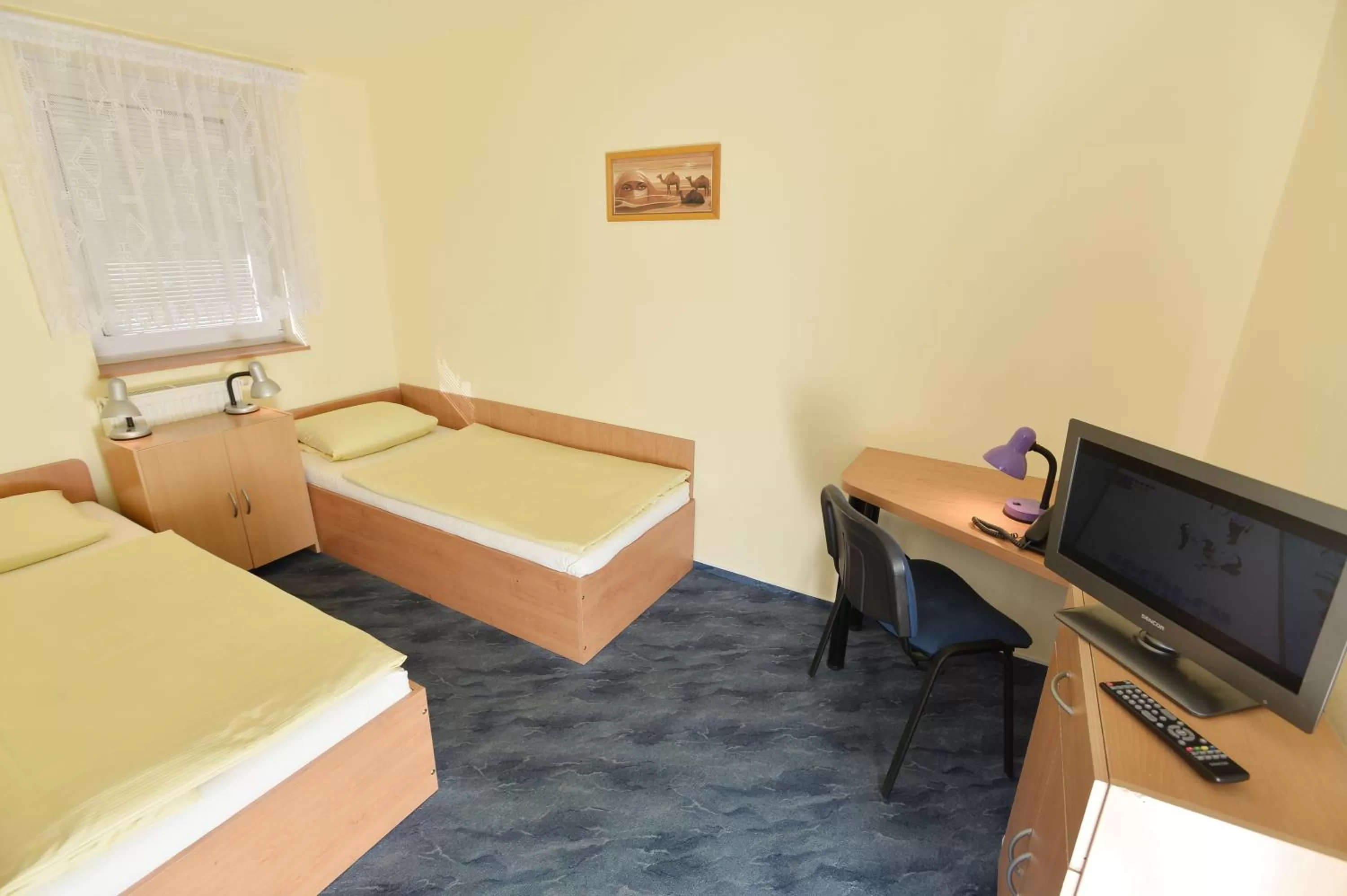 Twin Room with Bathroom in Hotel U Jezírka