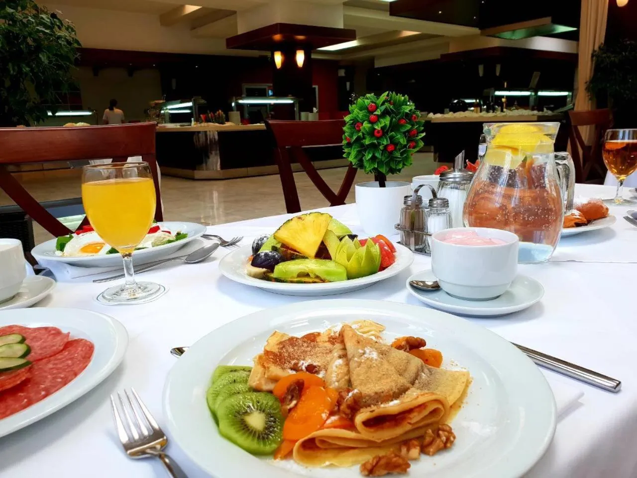 Food close-up, Breakfast in Montenegro Beach Resort