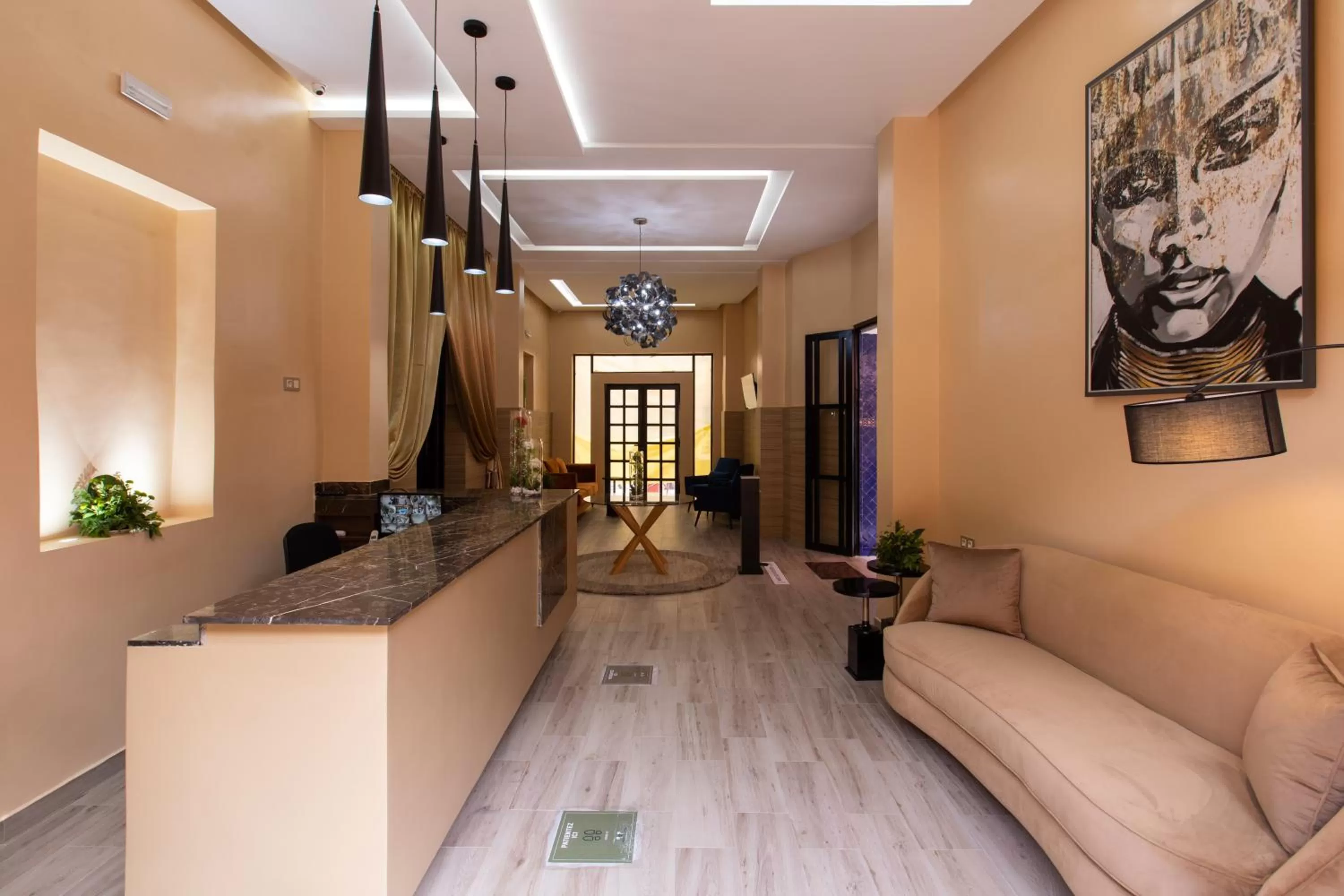 Lobby or reception in Hotel Toulousain