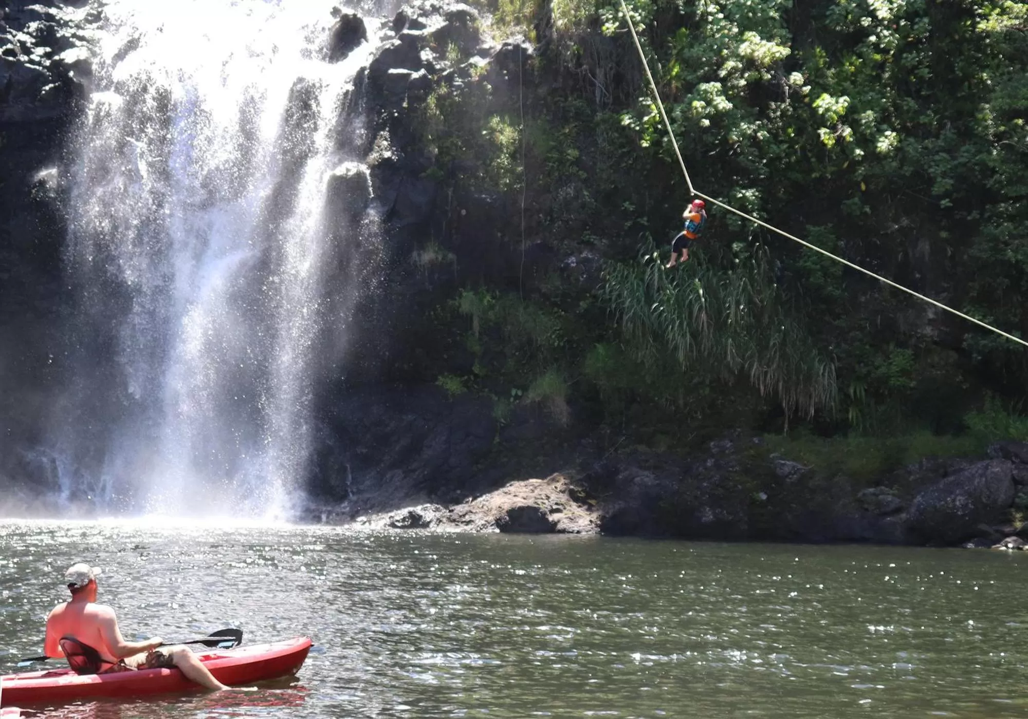 Natural landscape in The Inn at Kulaniapia Falls