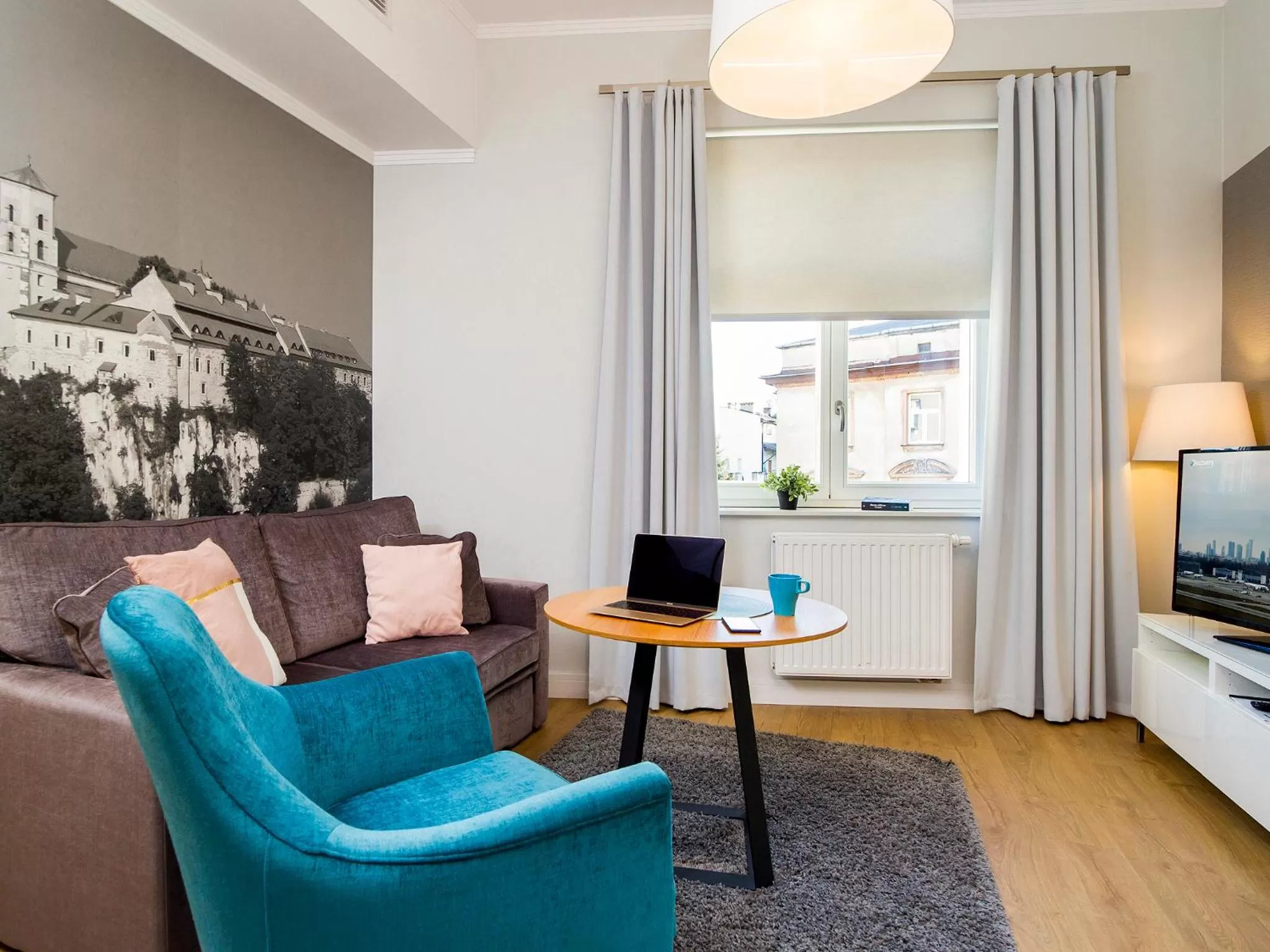 TV and multimedia in Riverside Aparthotel Cracow