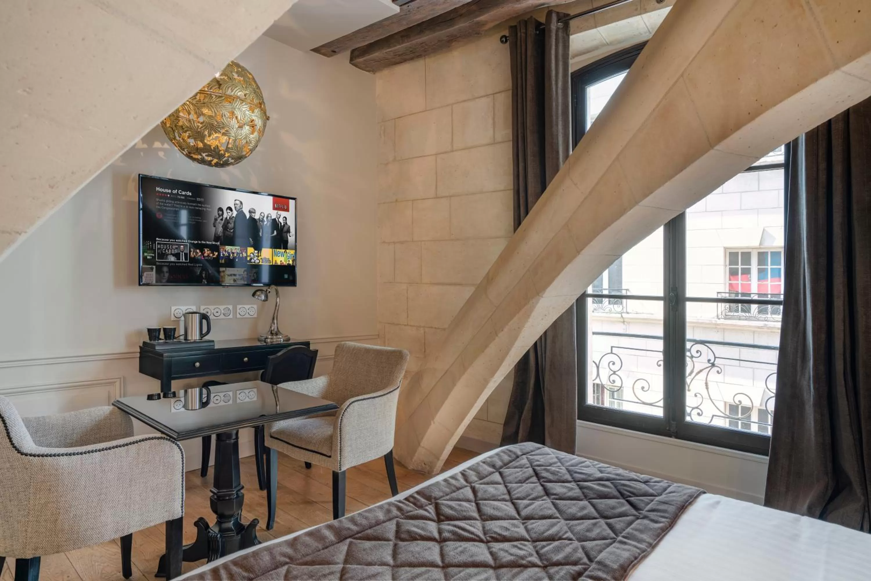 TV and multimedia, Bed in Hôtel Le Presbytère