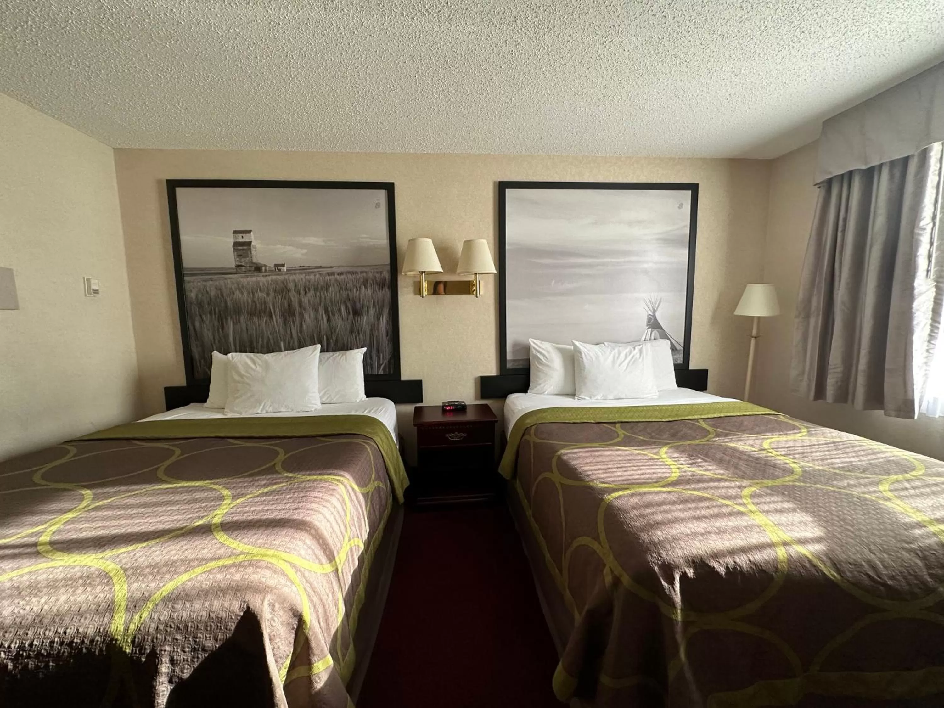 Bed in Super 8 by Wyndham Lethbridge