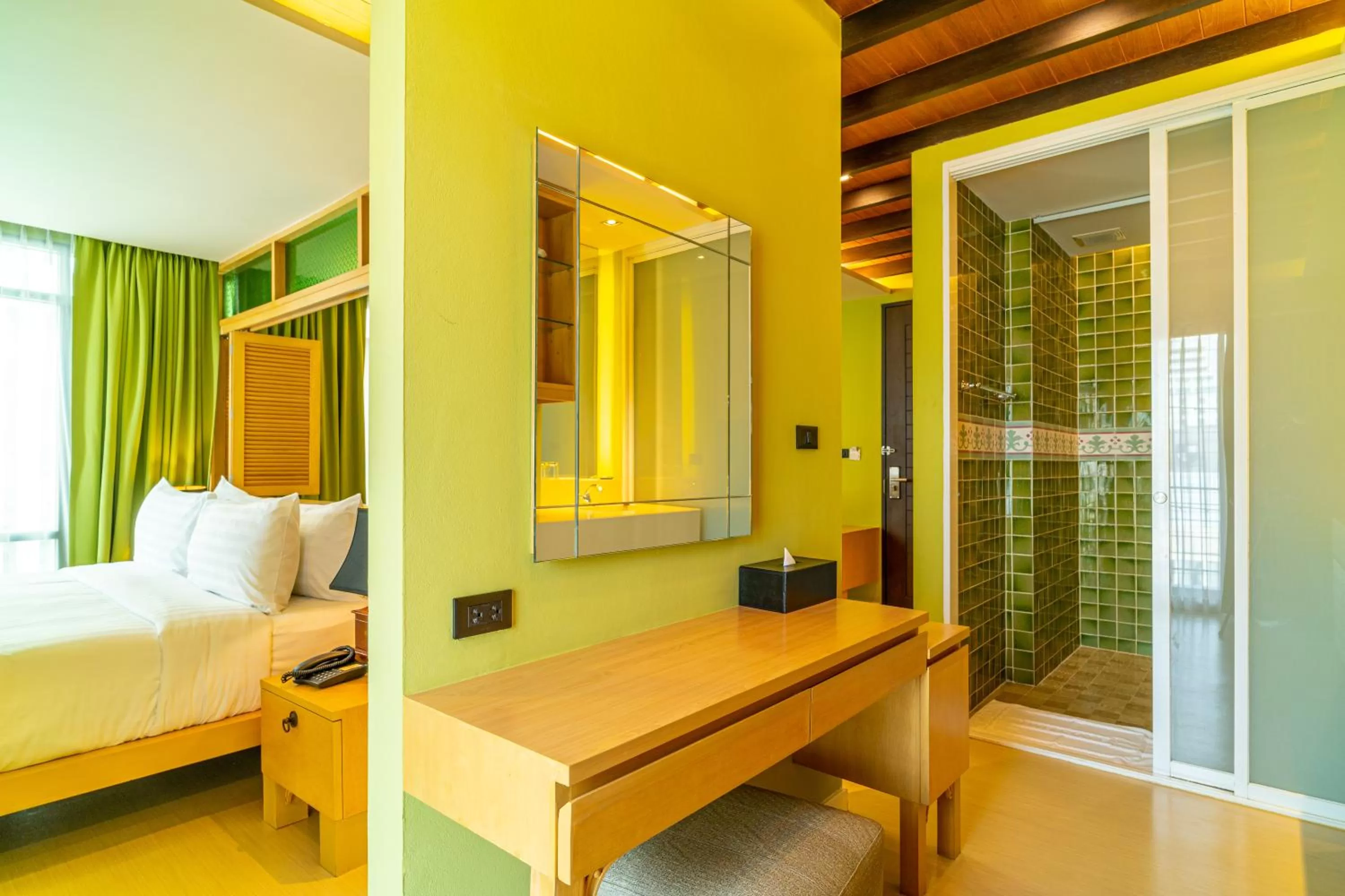 Photo of the whole room, Bed in Amber Boutique Silom