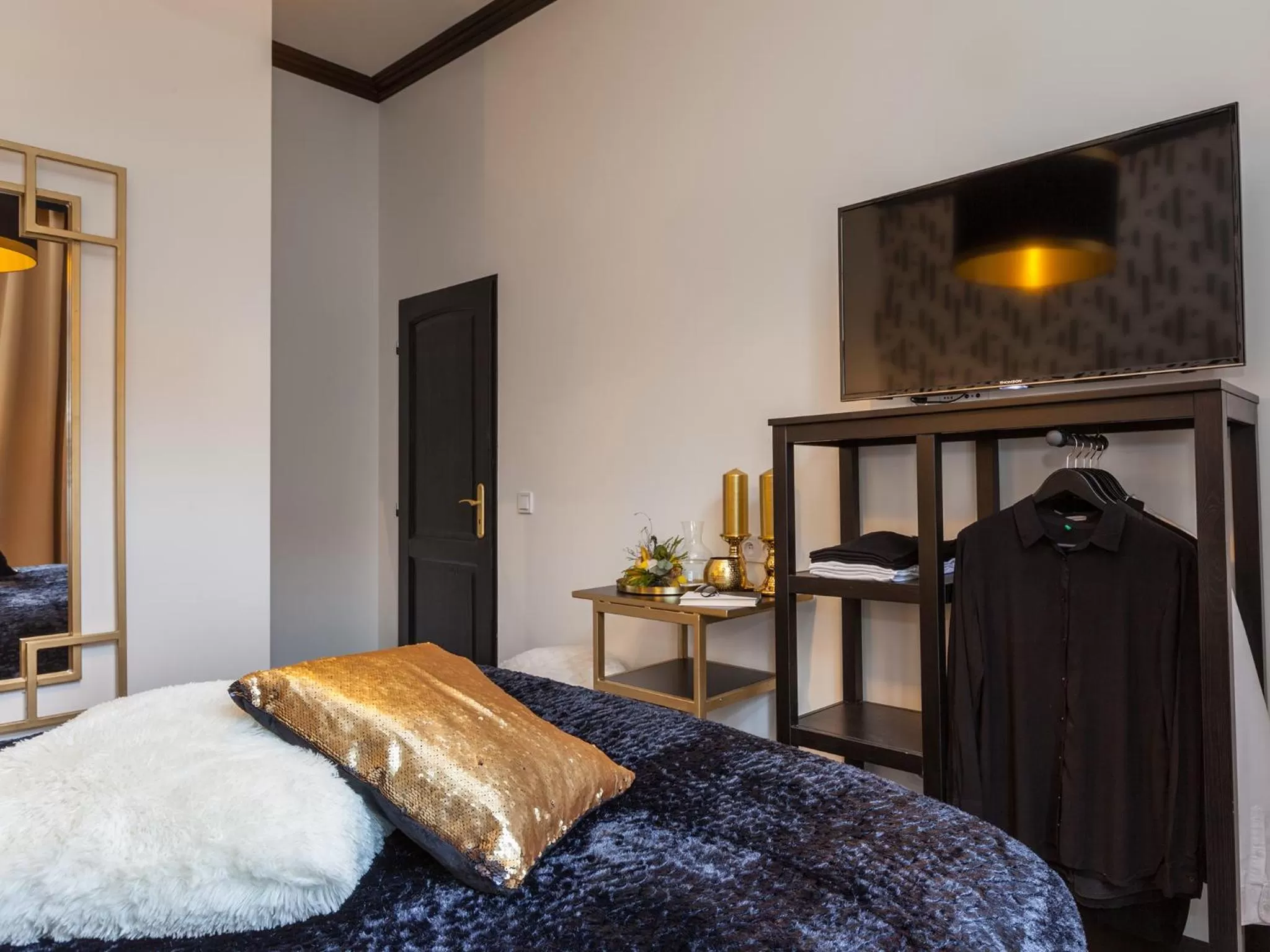 Bedroom, Bed in Golden Prague Rooms