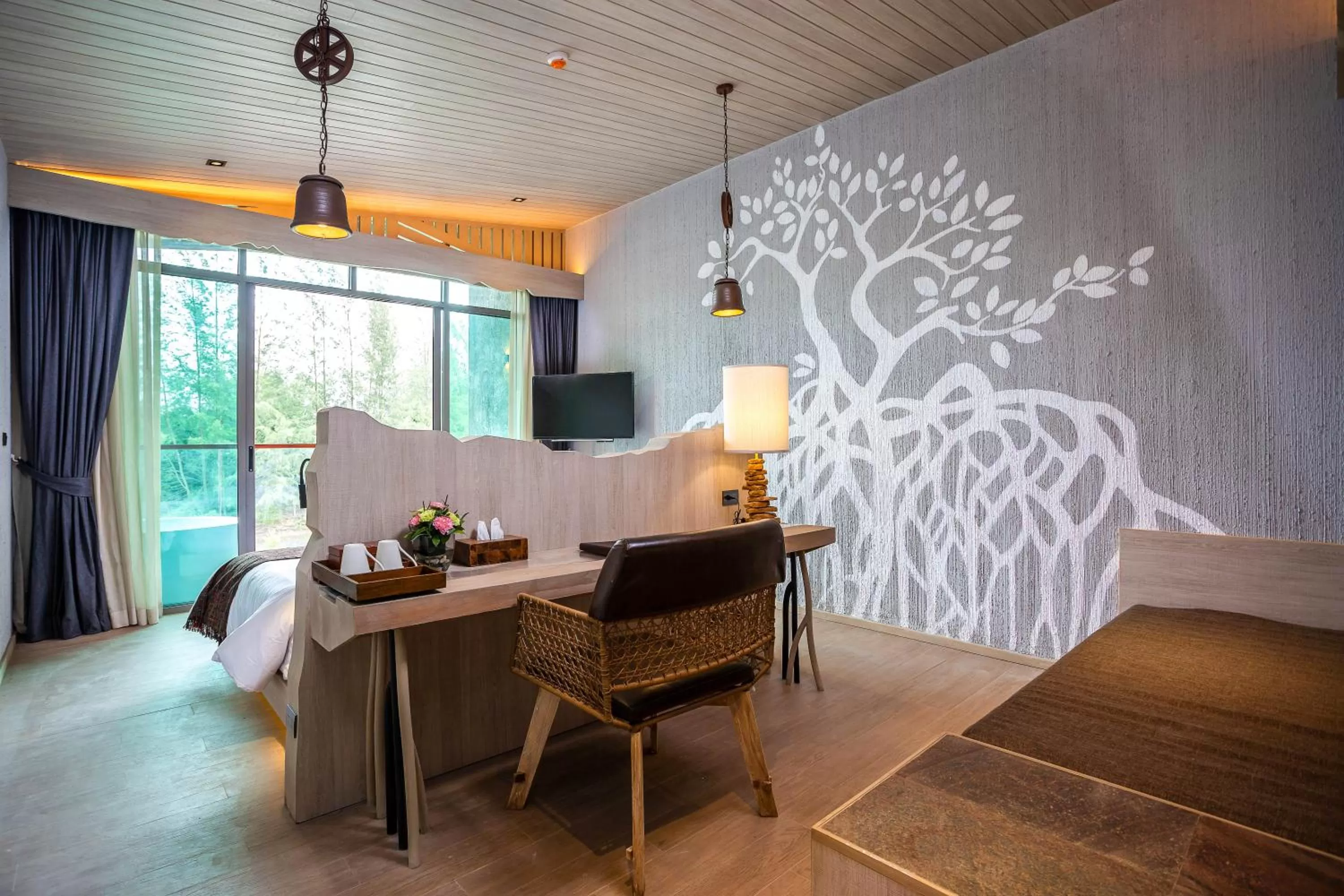 Bed in Kalima Resort and Villas Khao Lak