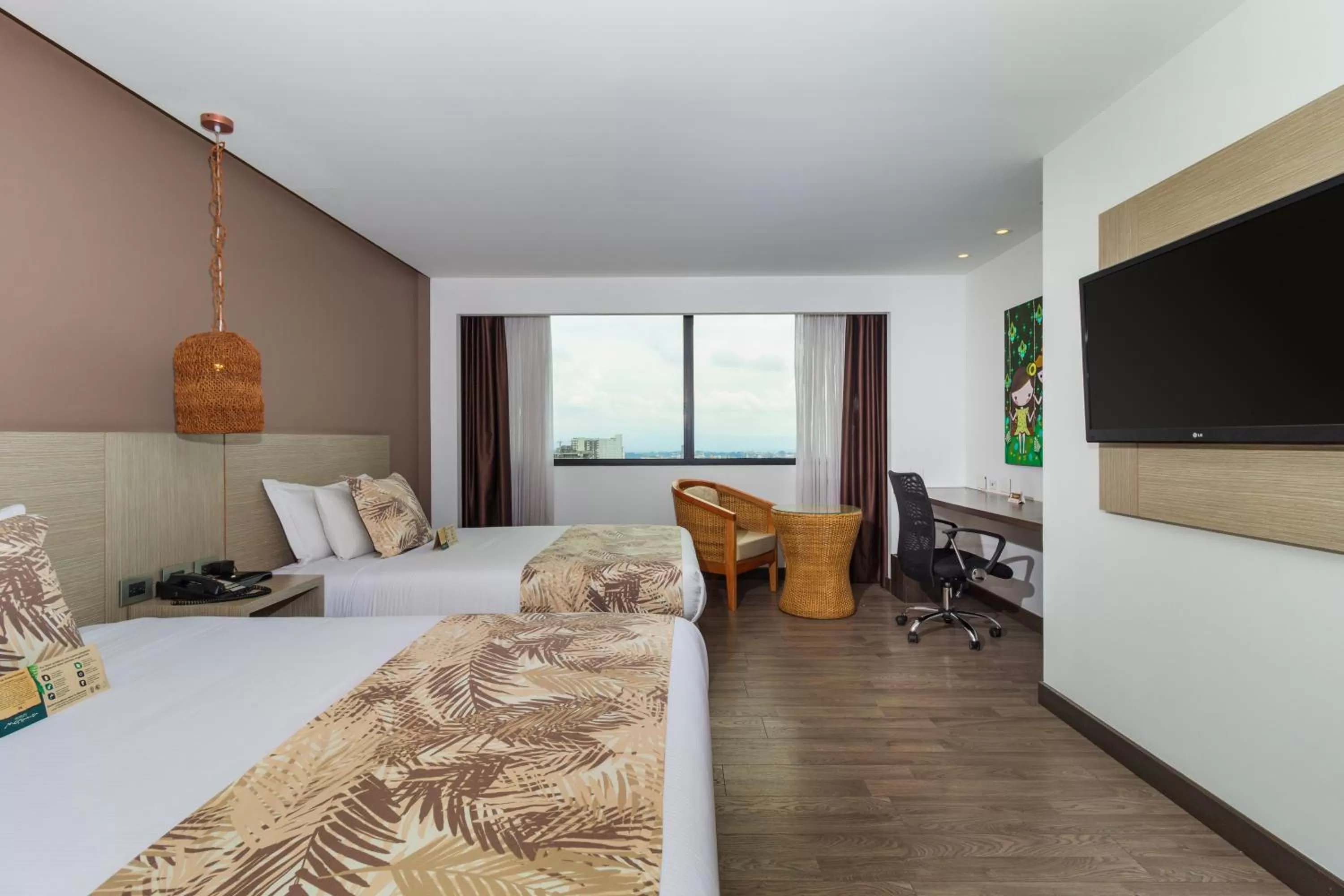 Bed in Hotel Mocawa Plaza Armenia