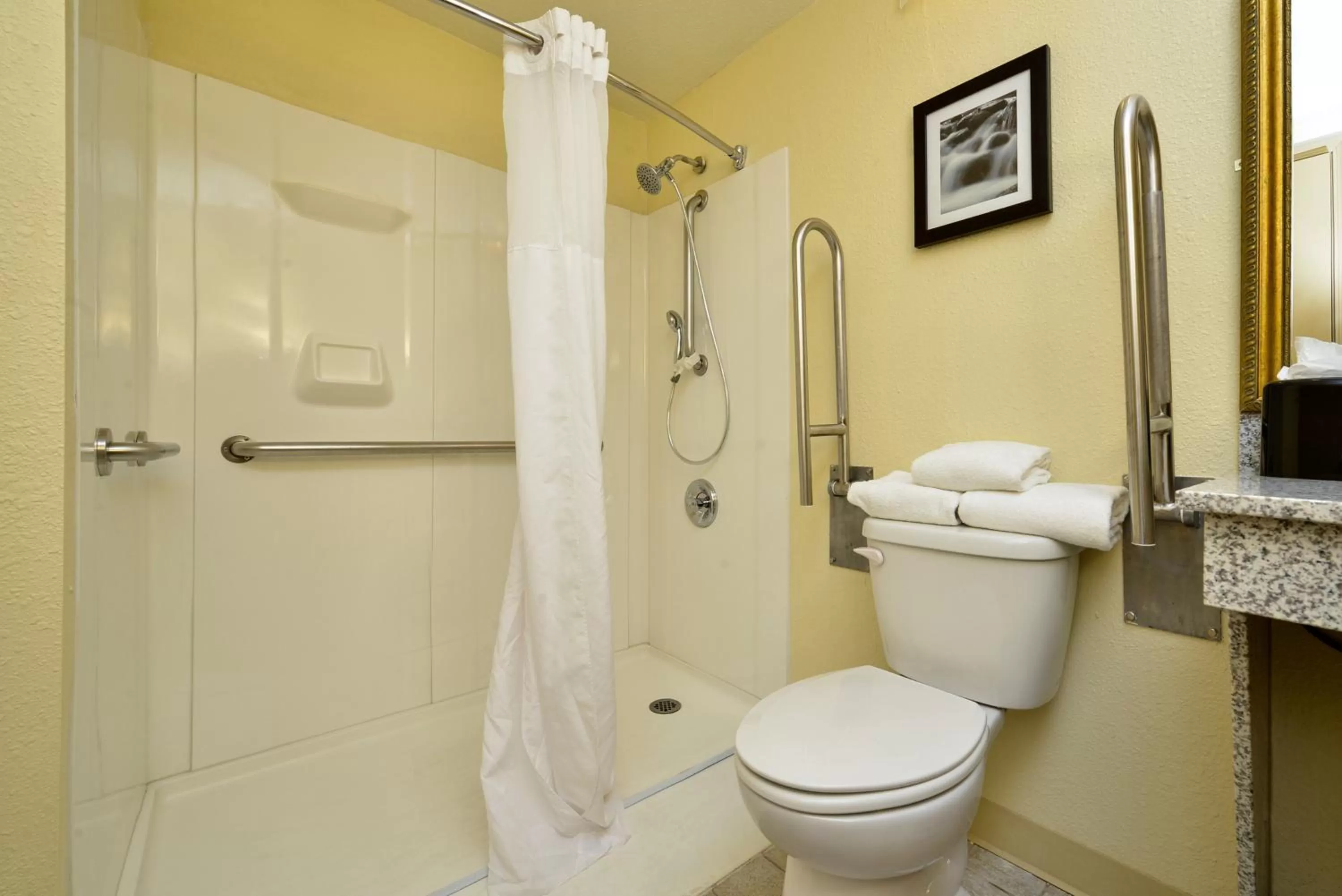 Accessible King Room with Sofa Bed and Roll-In Shower in Greenwood Inn