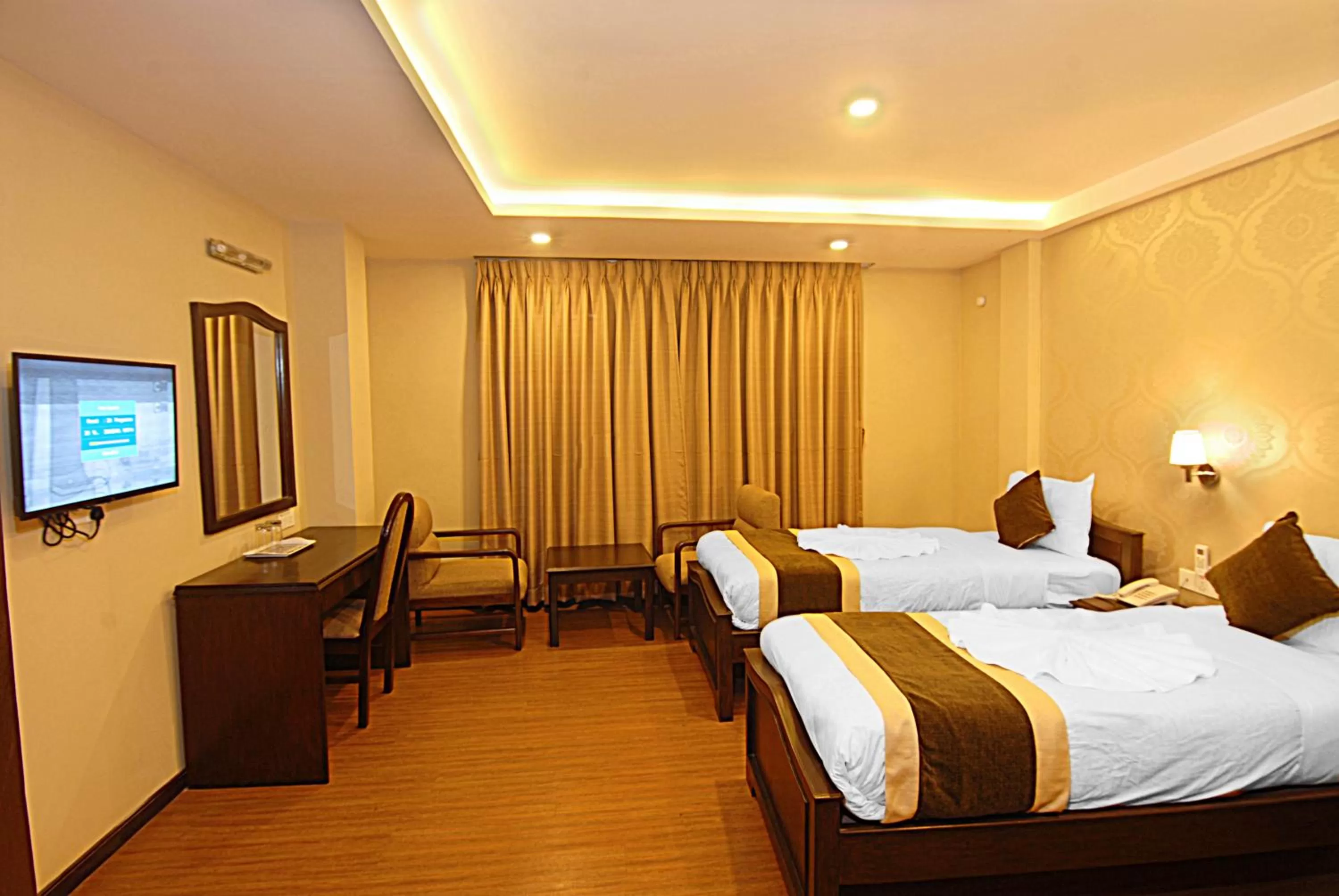 Bed in Kathmandu Grand Hotel