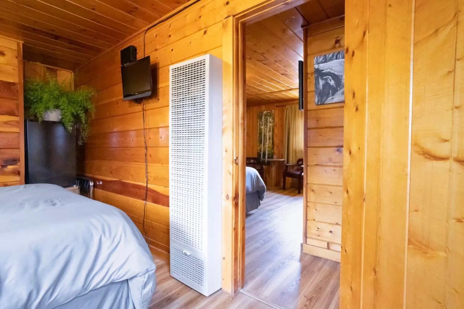 Communal lounge/ TV room, Bed in Lodge at Poncha Springs