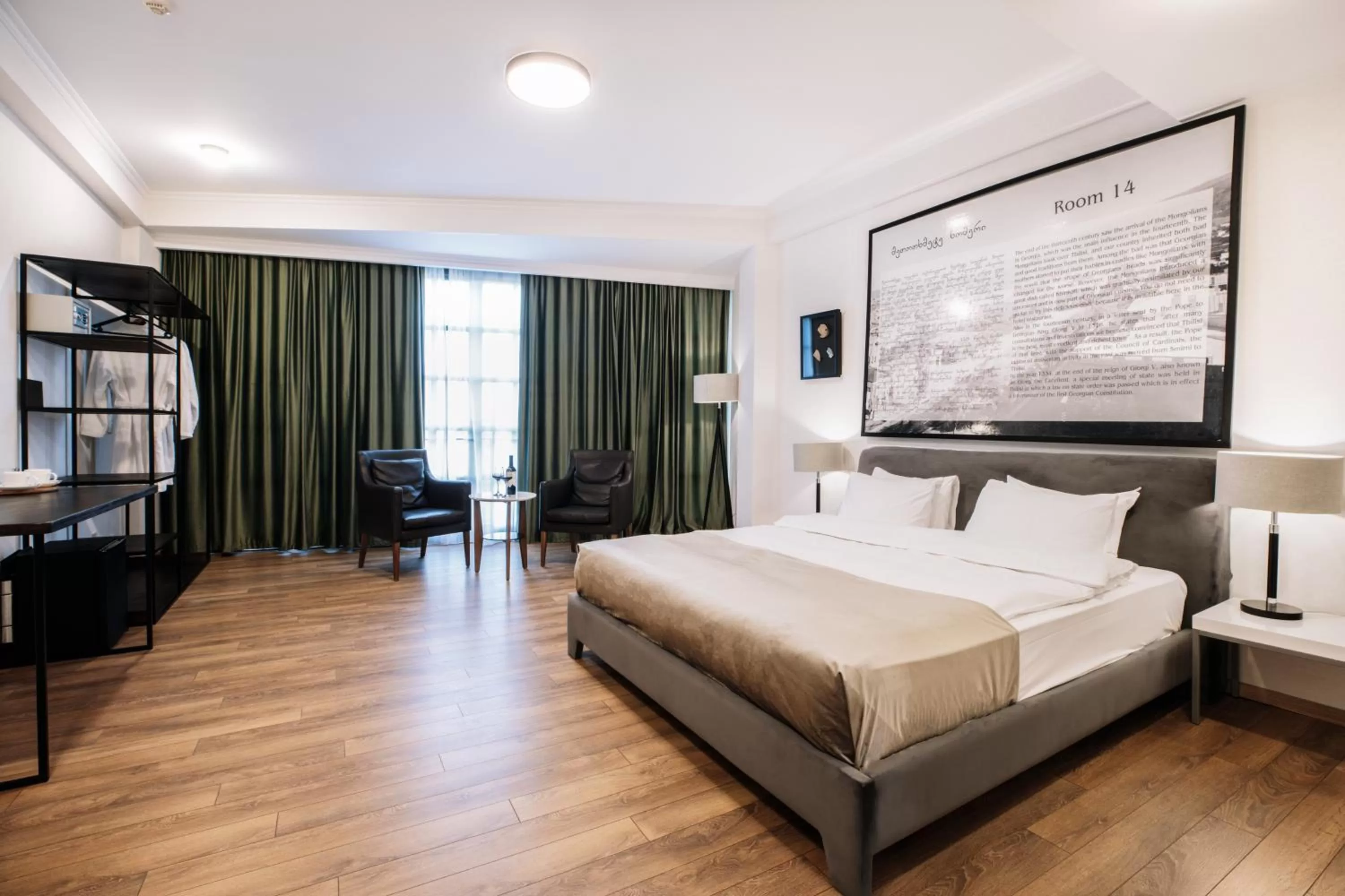 Bed in Citadel Narikala Hotel