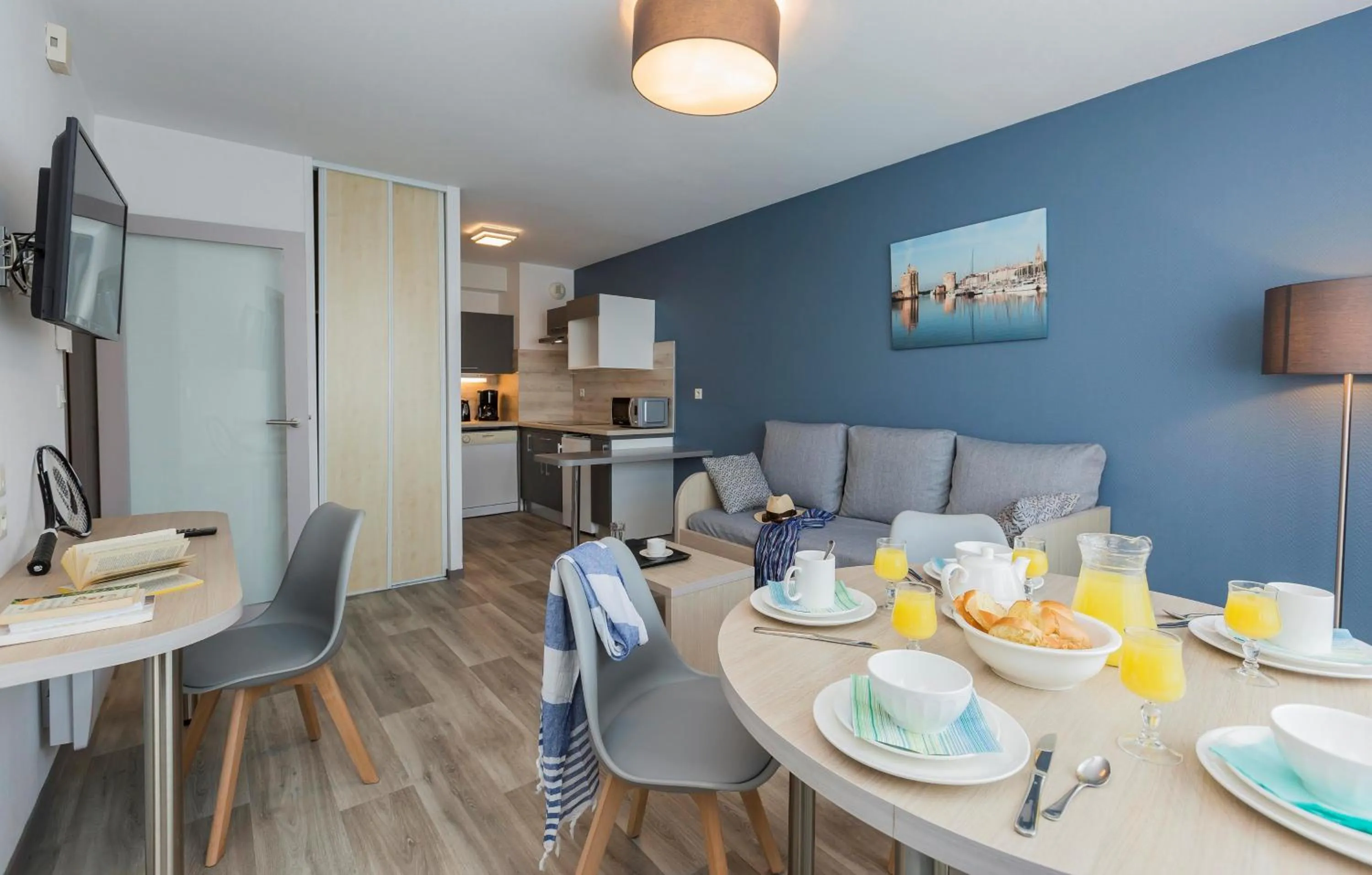 Kitchen or kitchenette in Résidence Odalys Archipel