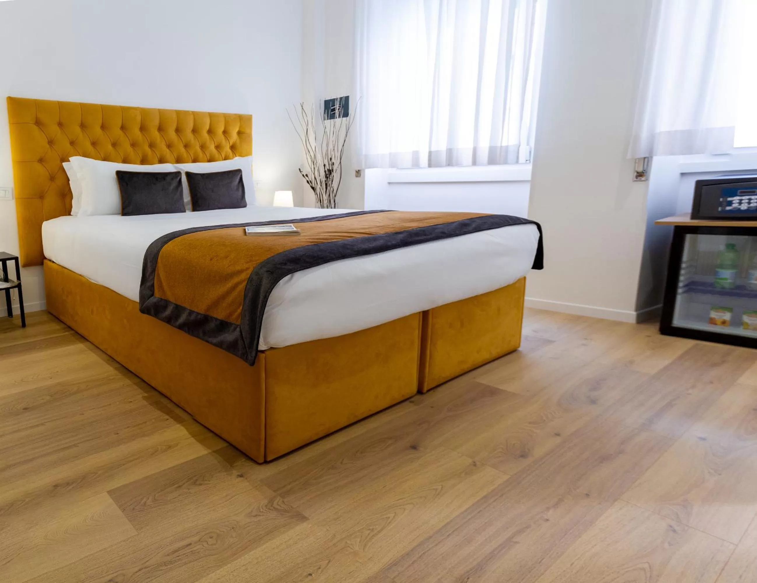 Bed in Michelangelo Vatican Rooms