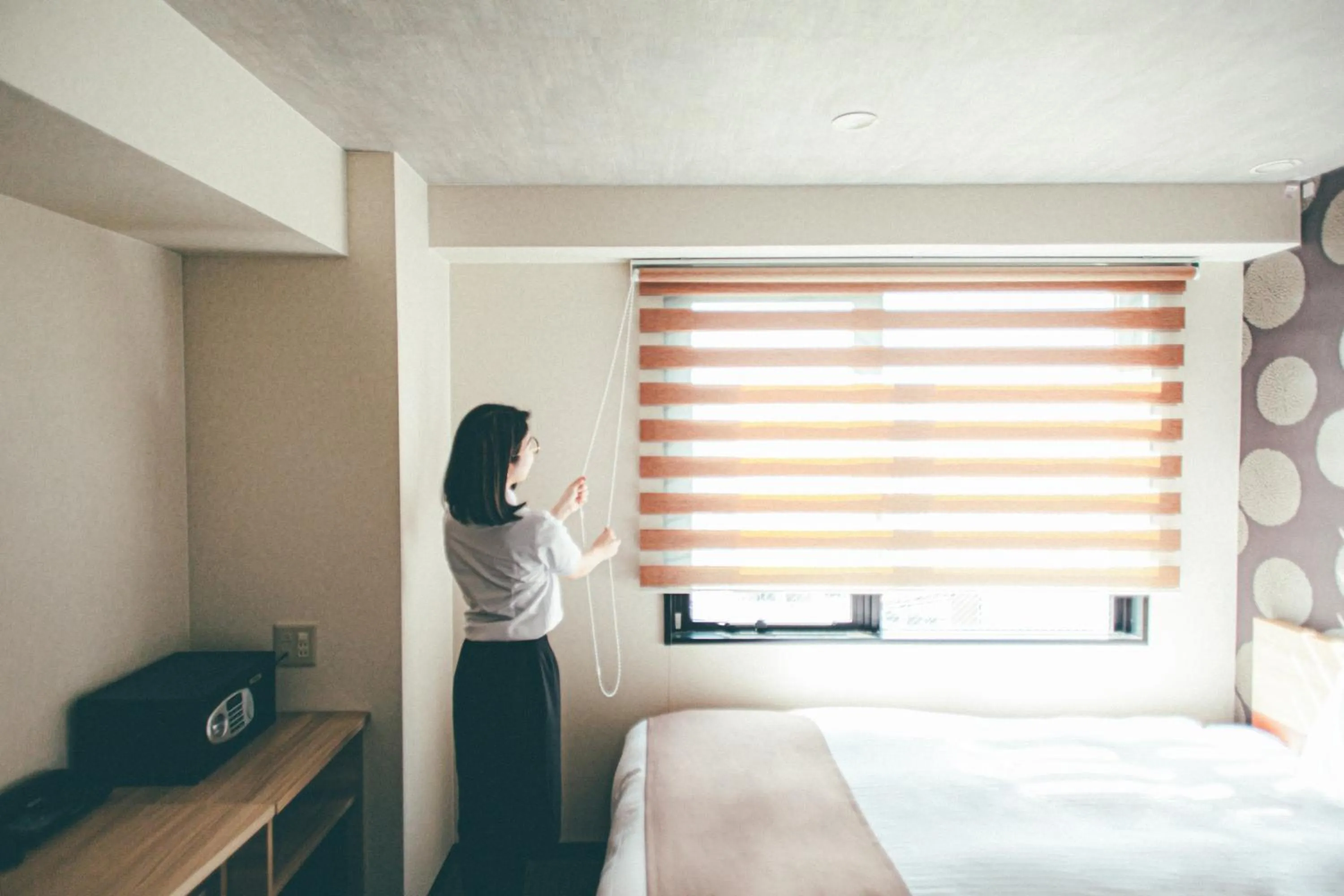 Bed in Kyonoyado Kiyomizu Gojo Kuretakeso