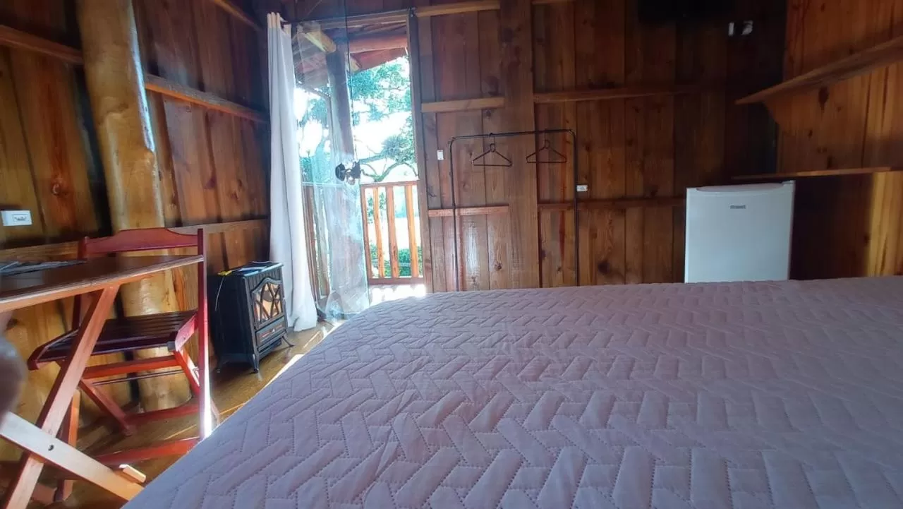 Bed in Pousada São Miguel