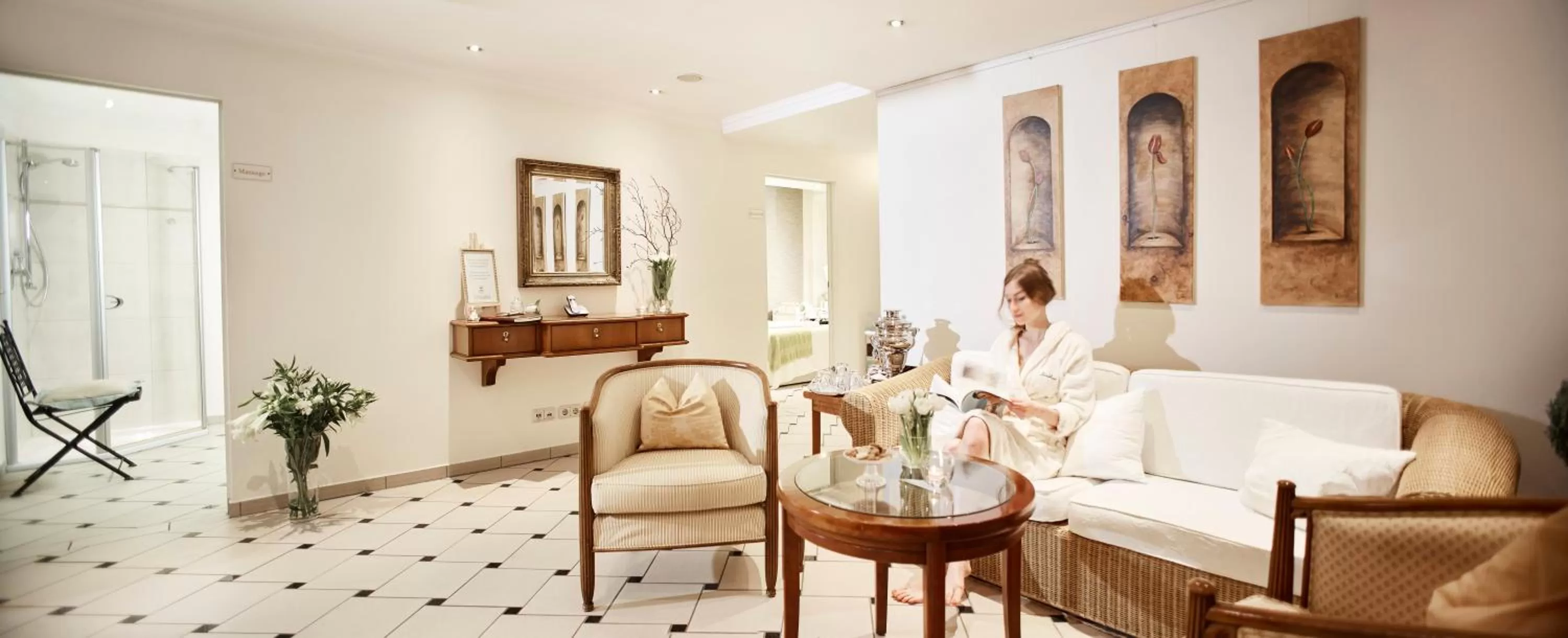 Spa and wellness centre/facilities in Landhaus Eggert