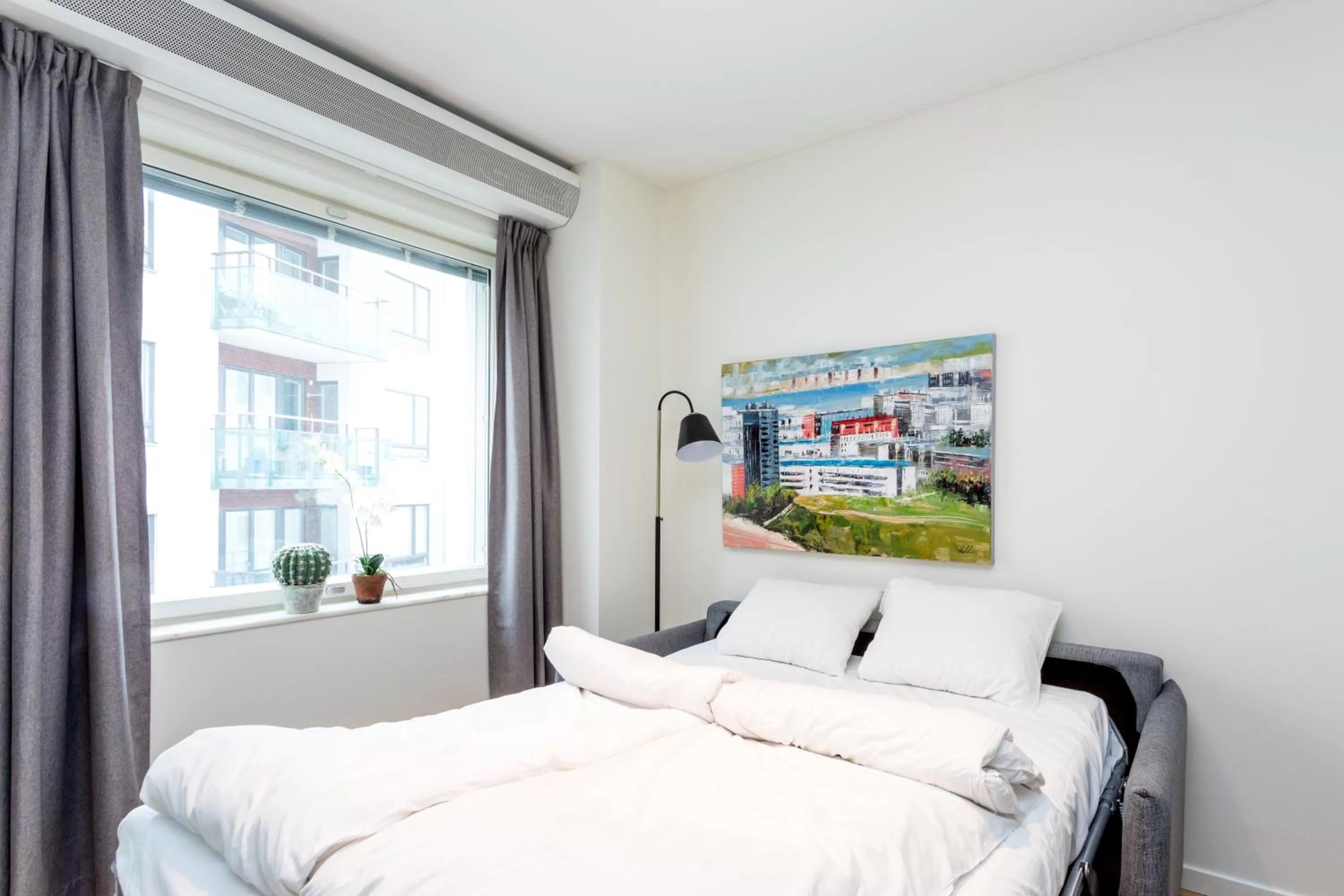 Bed in ApartDirect Hammarby Sjöstad