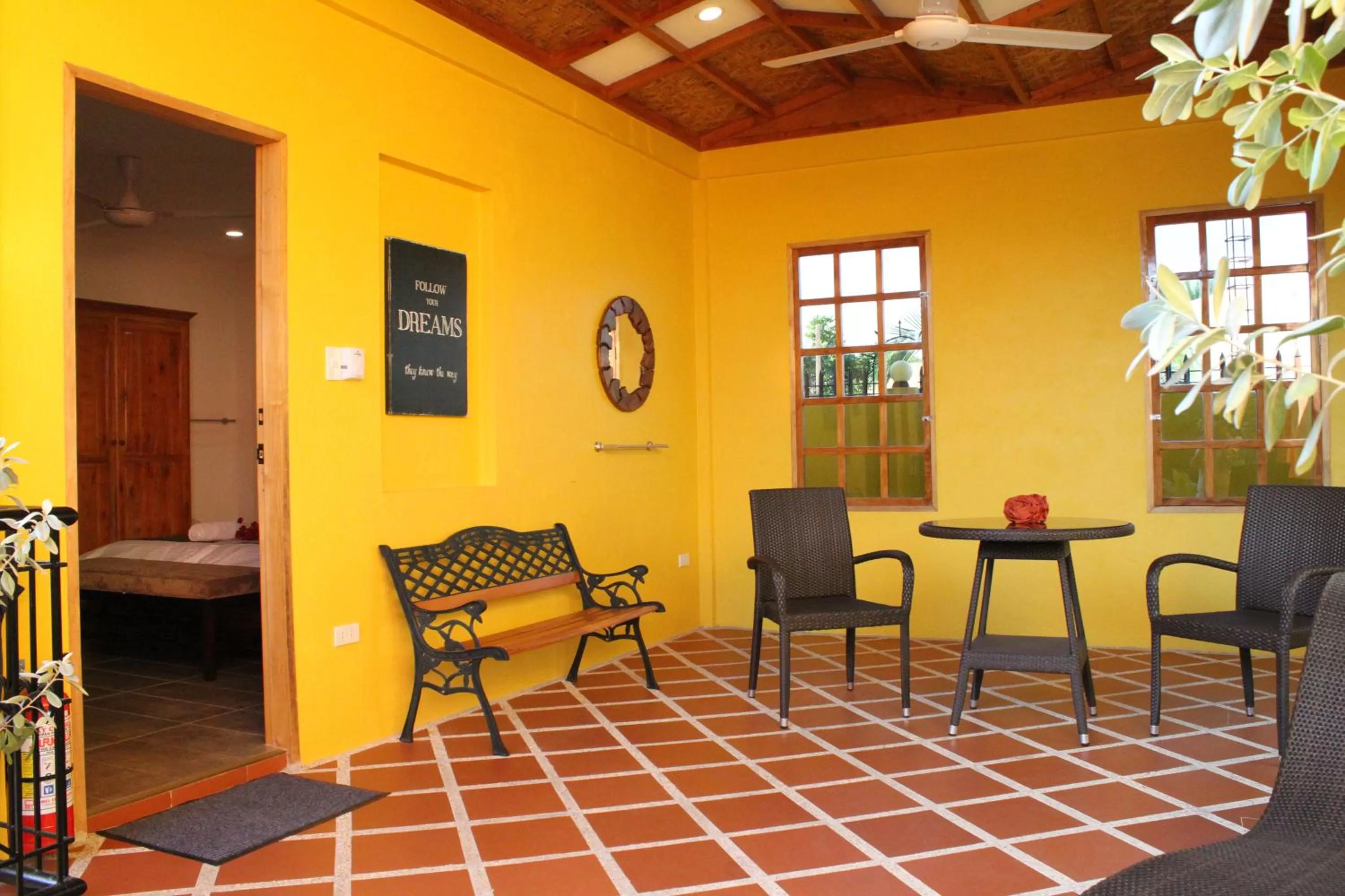 Balcony/Terrace, Seating Area in Alona's Coral Garden Resort (Adult-Only)