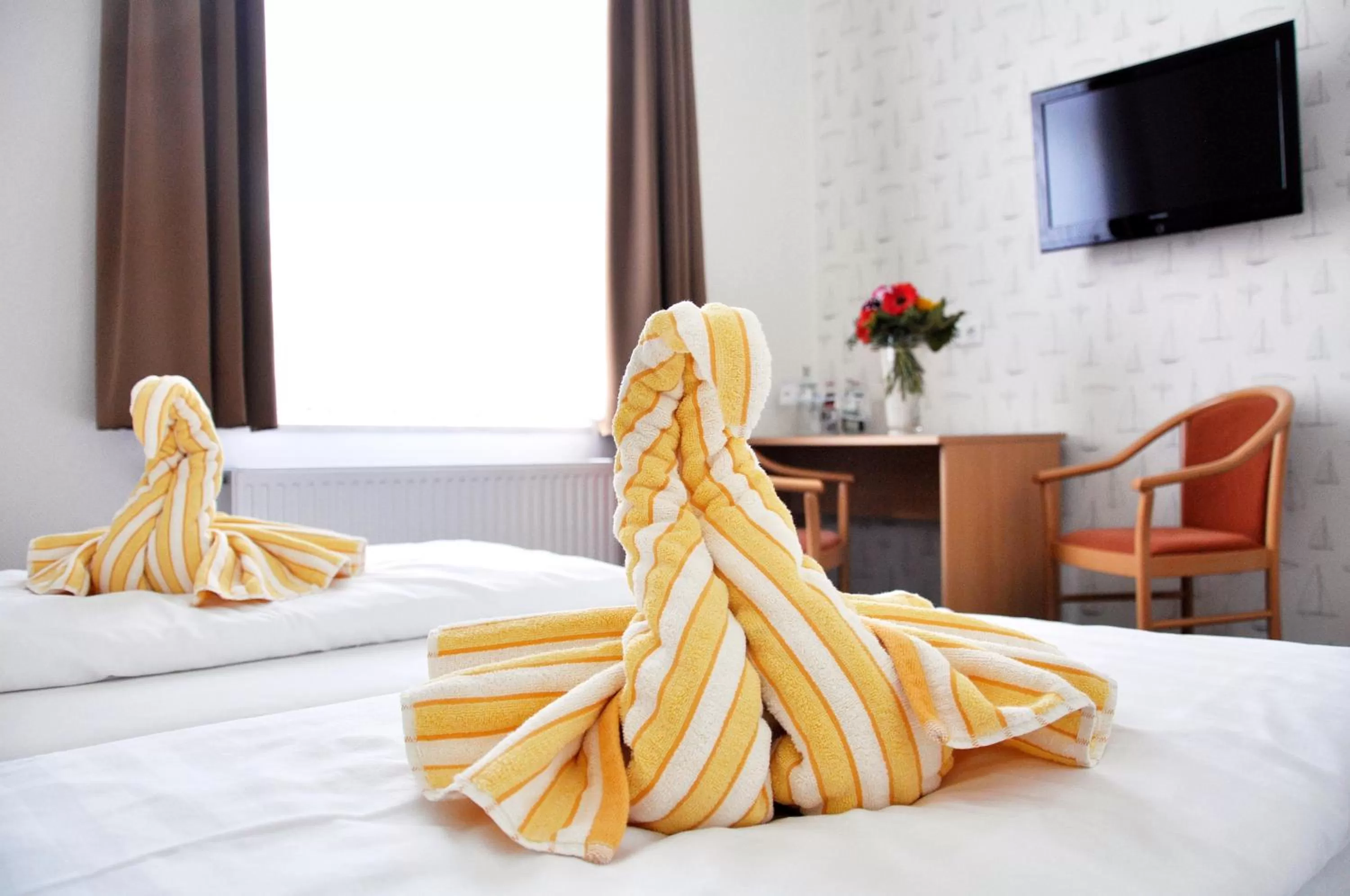 Decorative detail, Bed in Hotel Atlantik