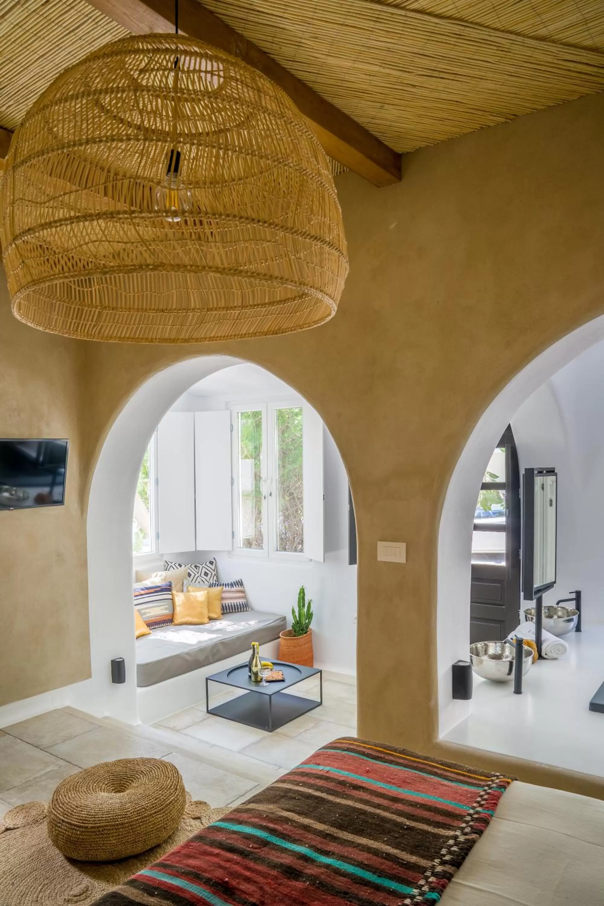 Seating area in Euphoria Chora Naxos