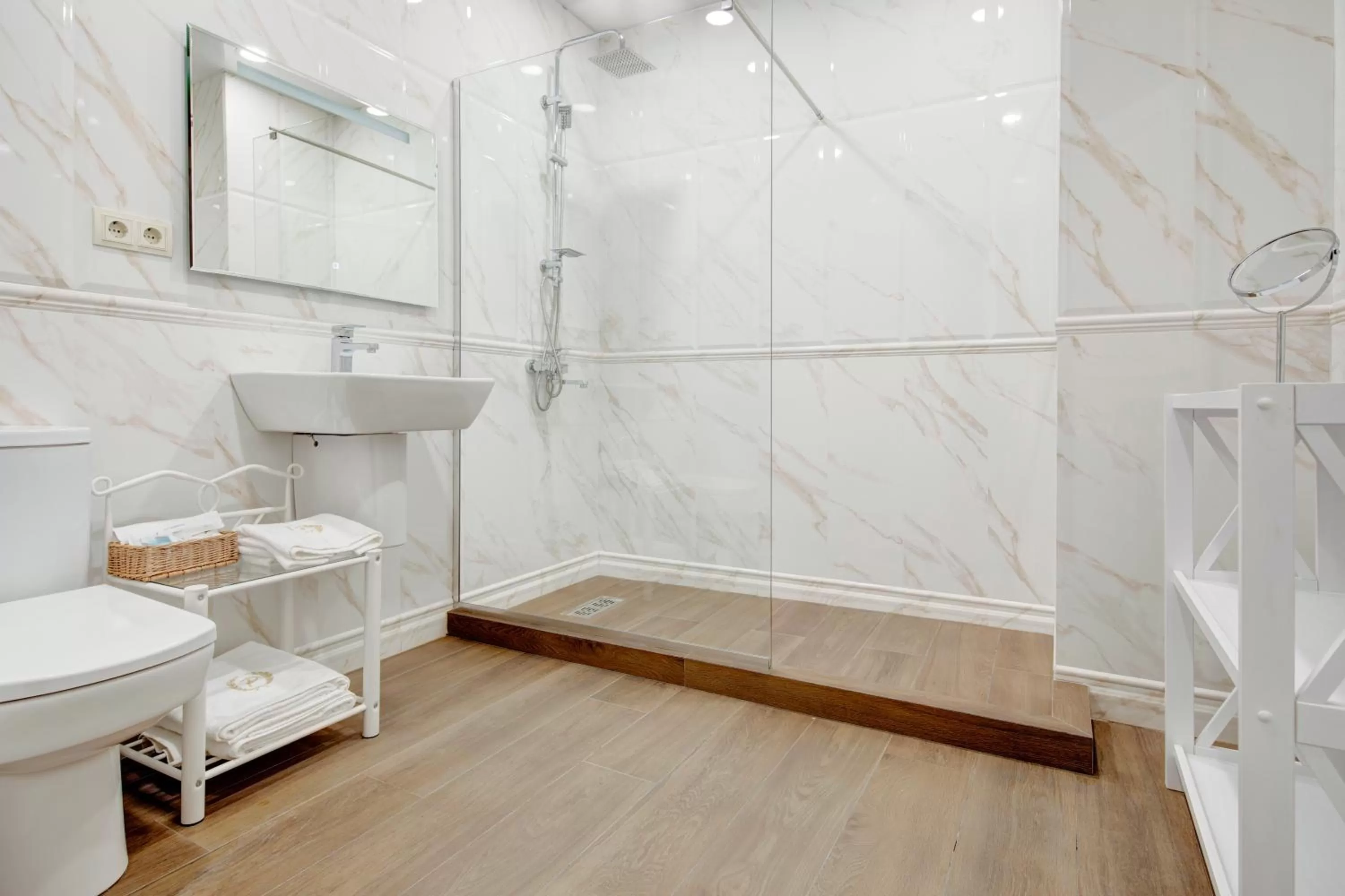 Shower in Hotel Passport Tbilisi