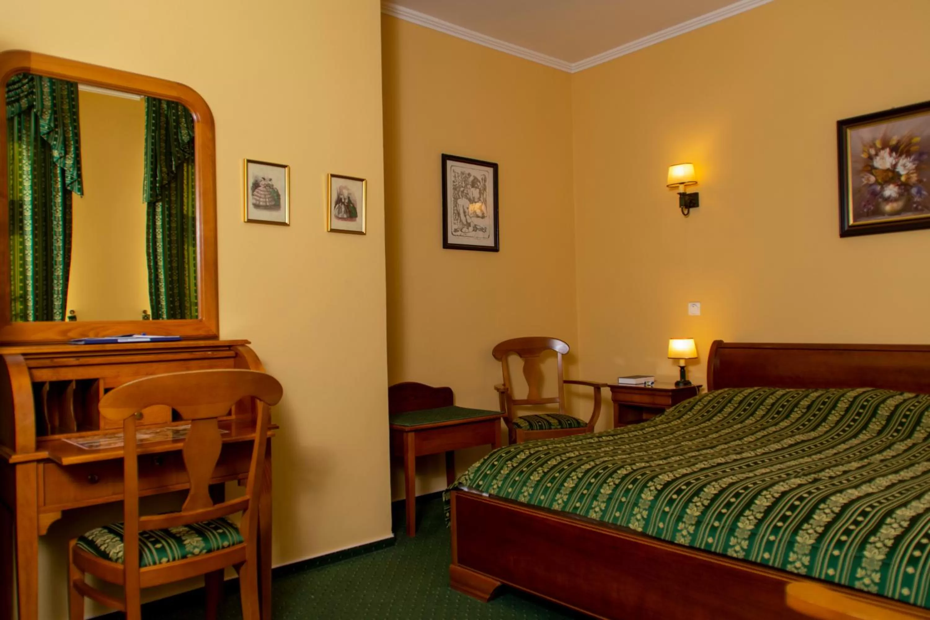 Bed in Hotel Wollner