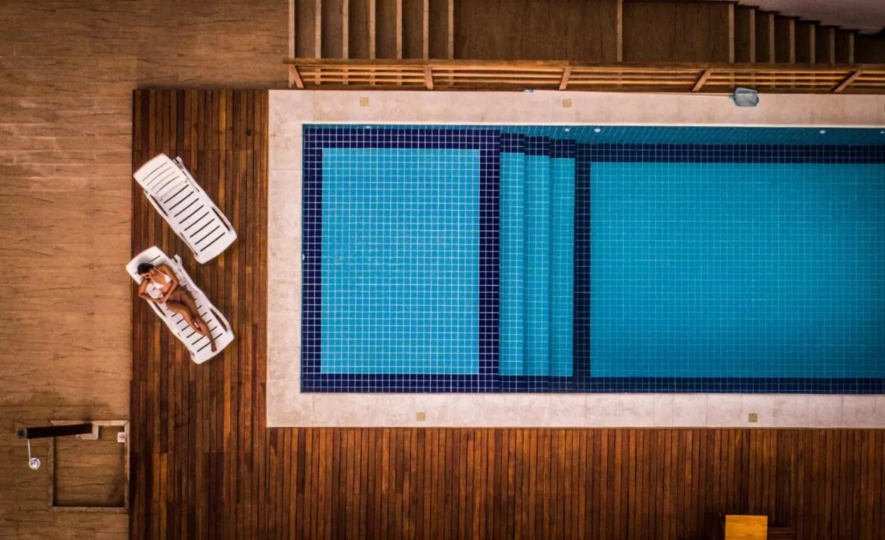 Pool view in Guest House Forno