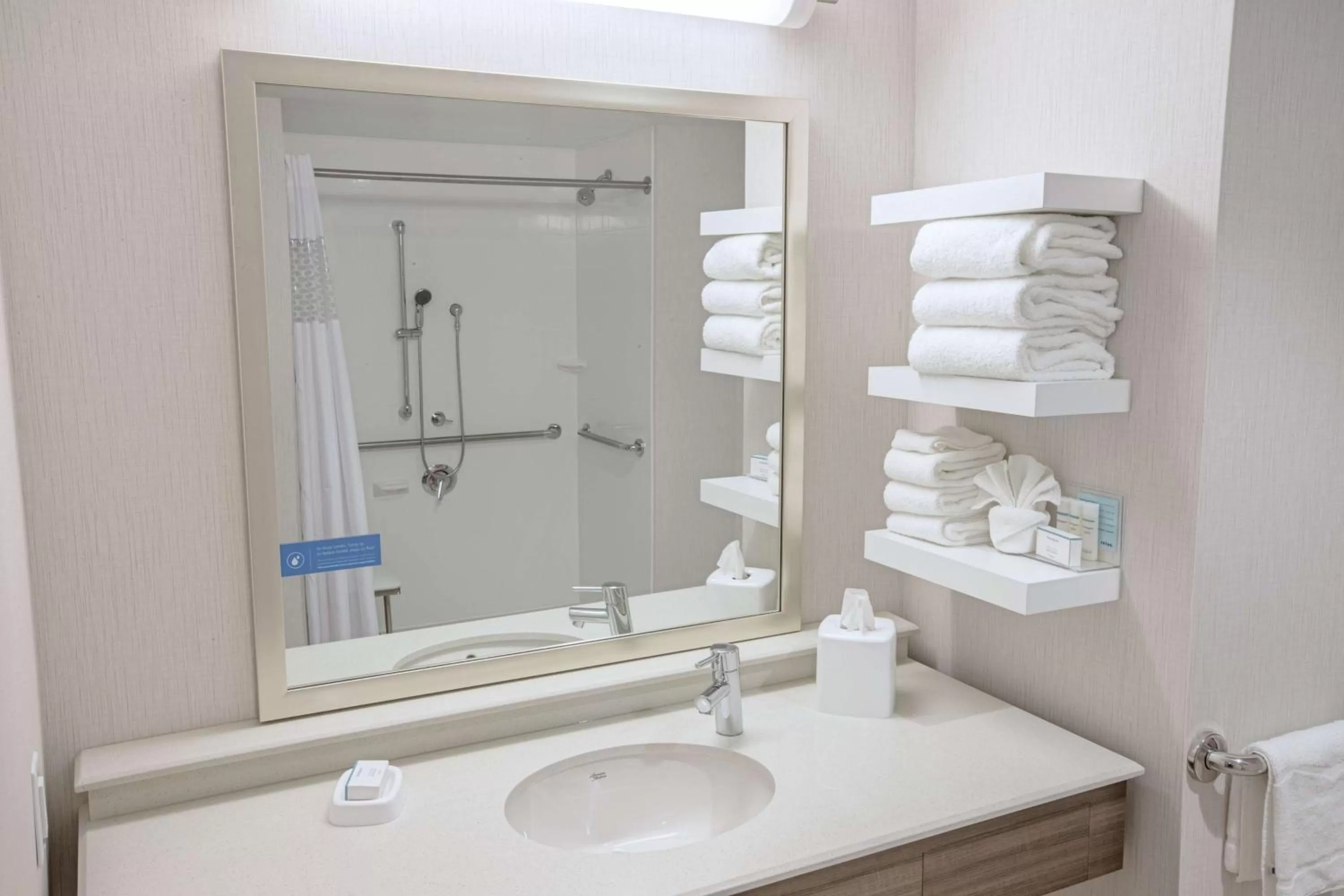 Bathroom in Hampton Inn by Hilton Amesbury, MA