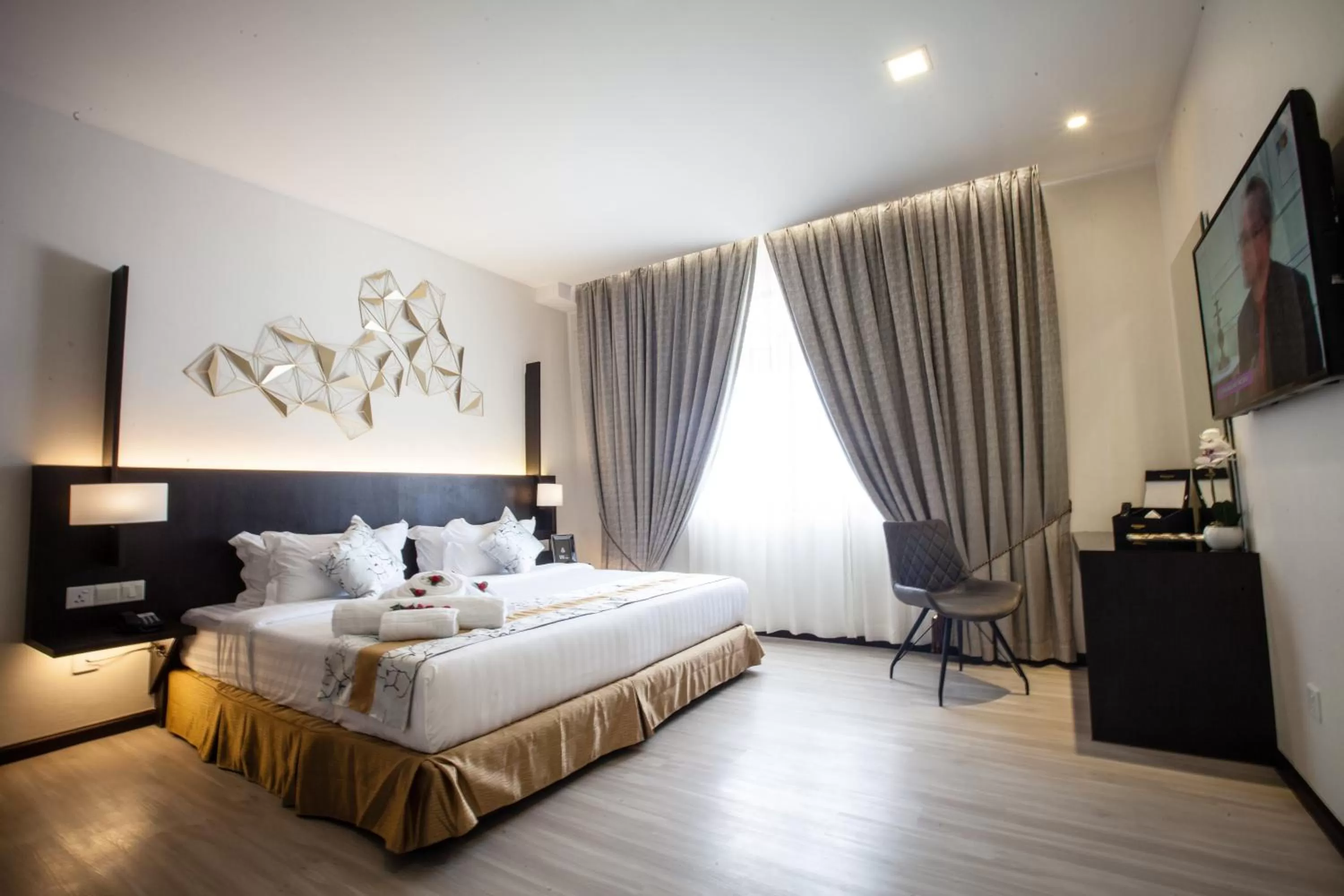 Bed in Amamas Boutique Hotel Kuching