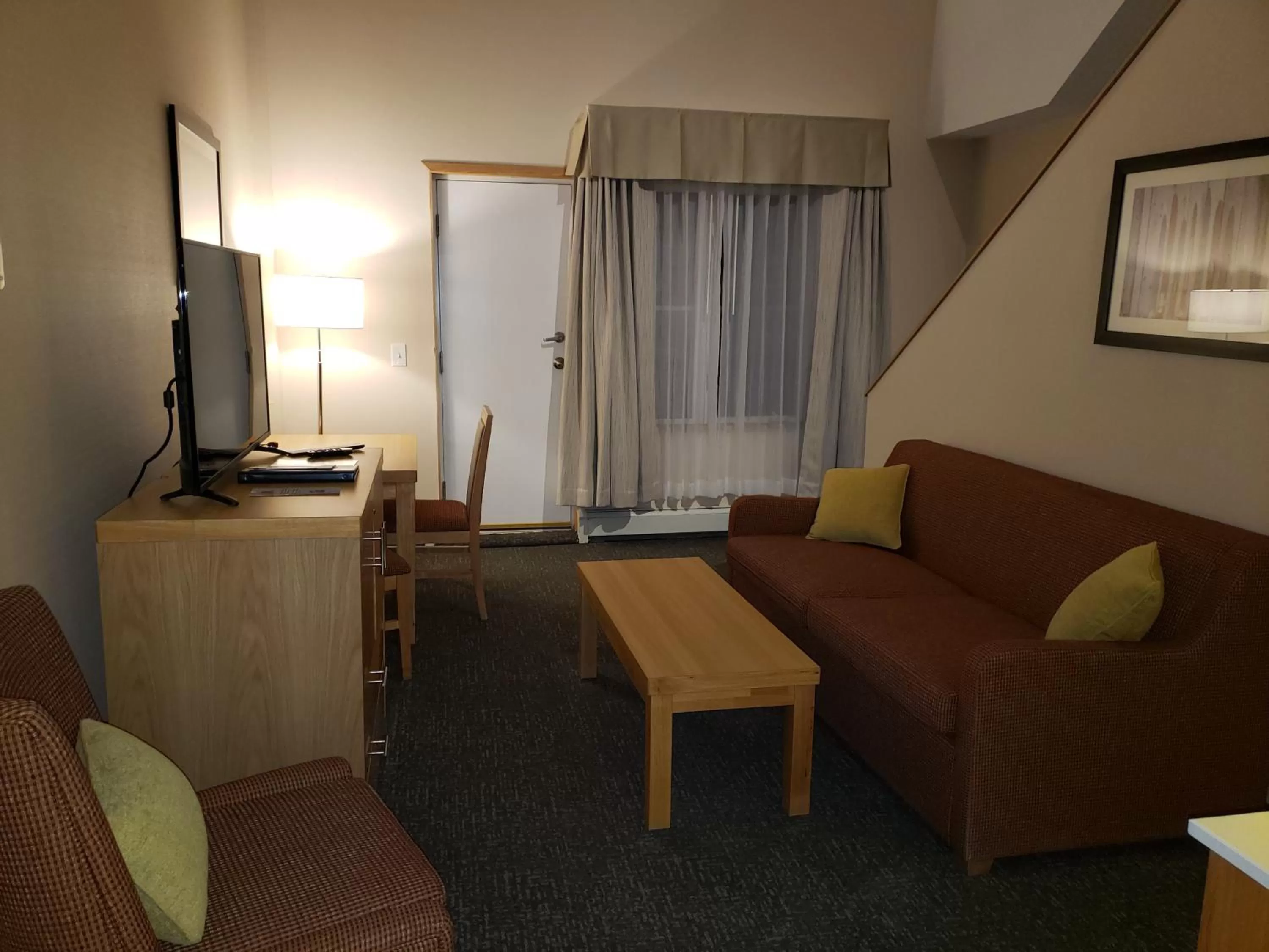 Living room in Sun Peaks Lodge