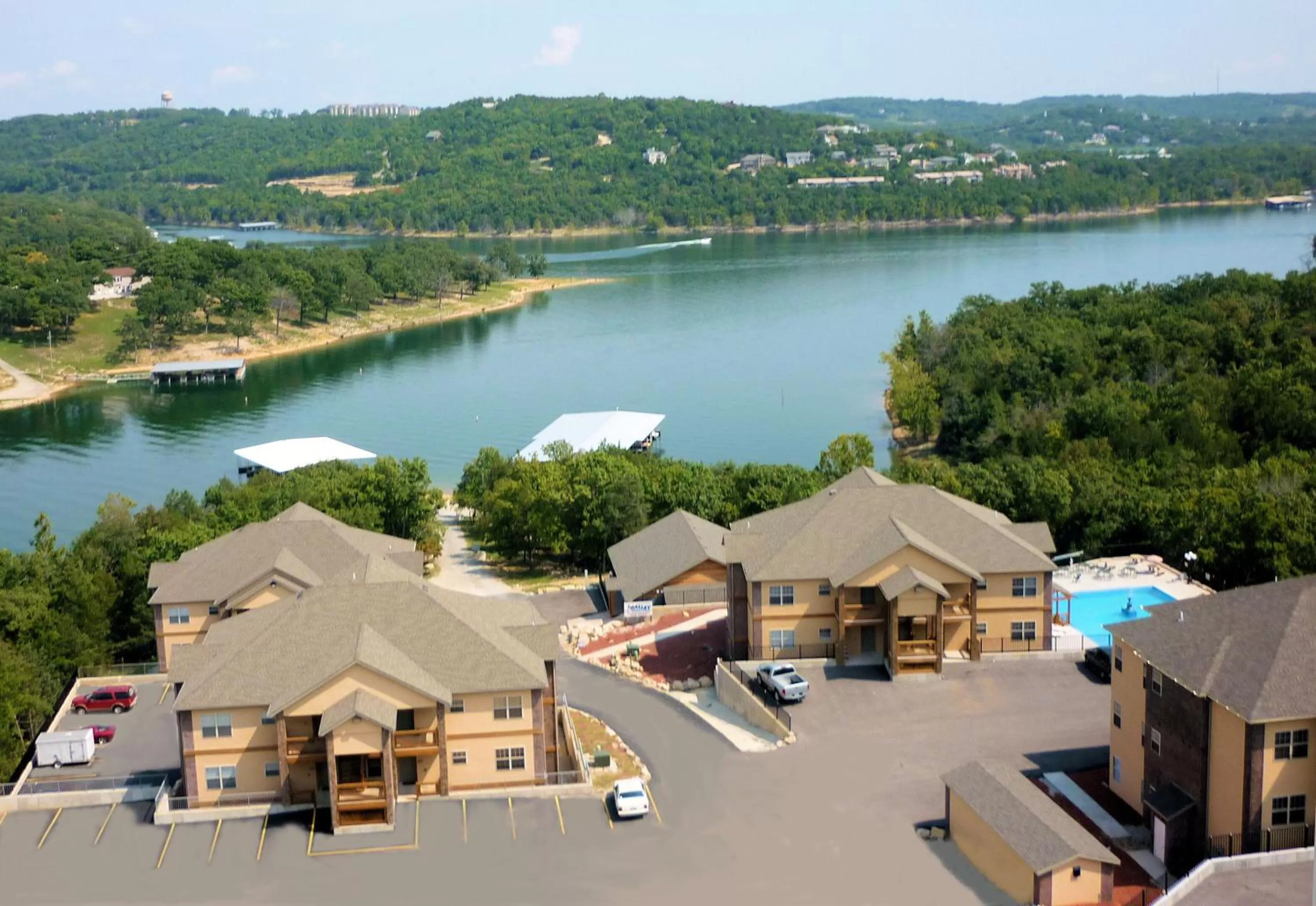 Property building in Rockwood Condos on Table Rock Lake With Boat Slips