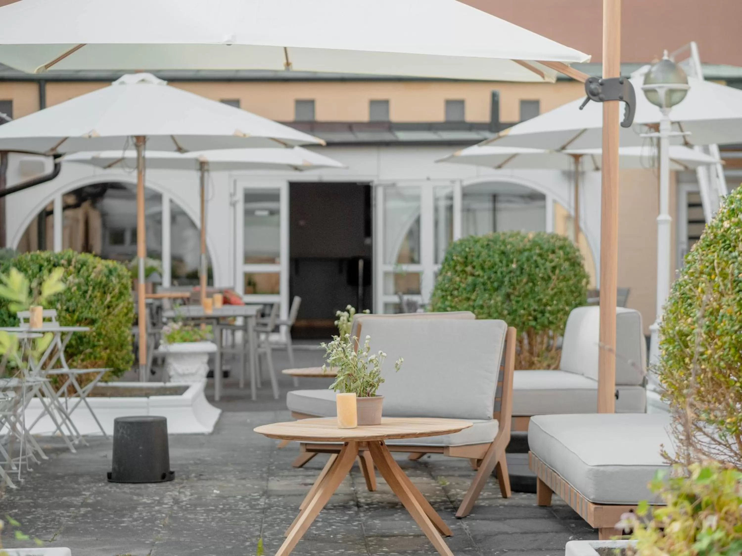 Patio in ProfilHotels Grand Kristianstad