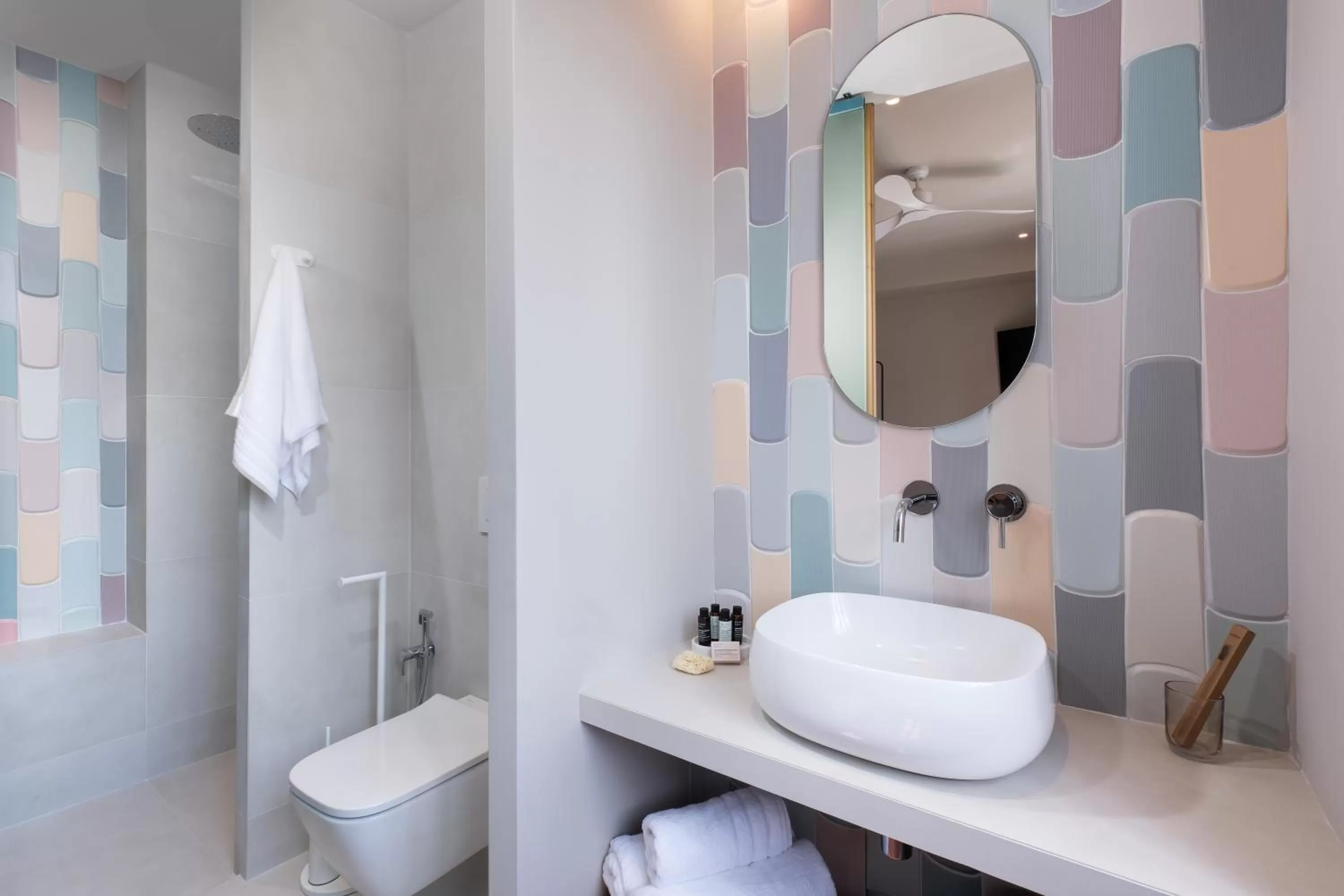 Shower in Alkima Athens Wellness Stay