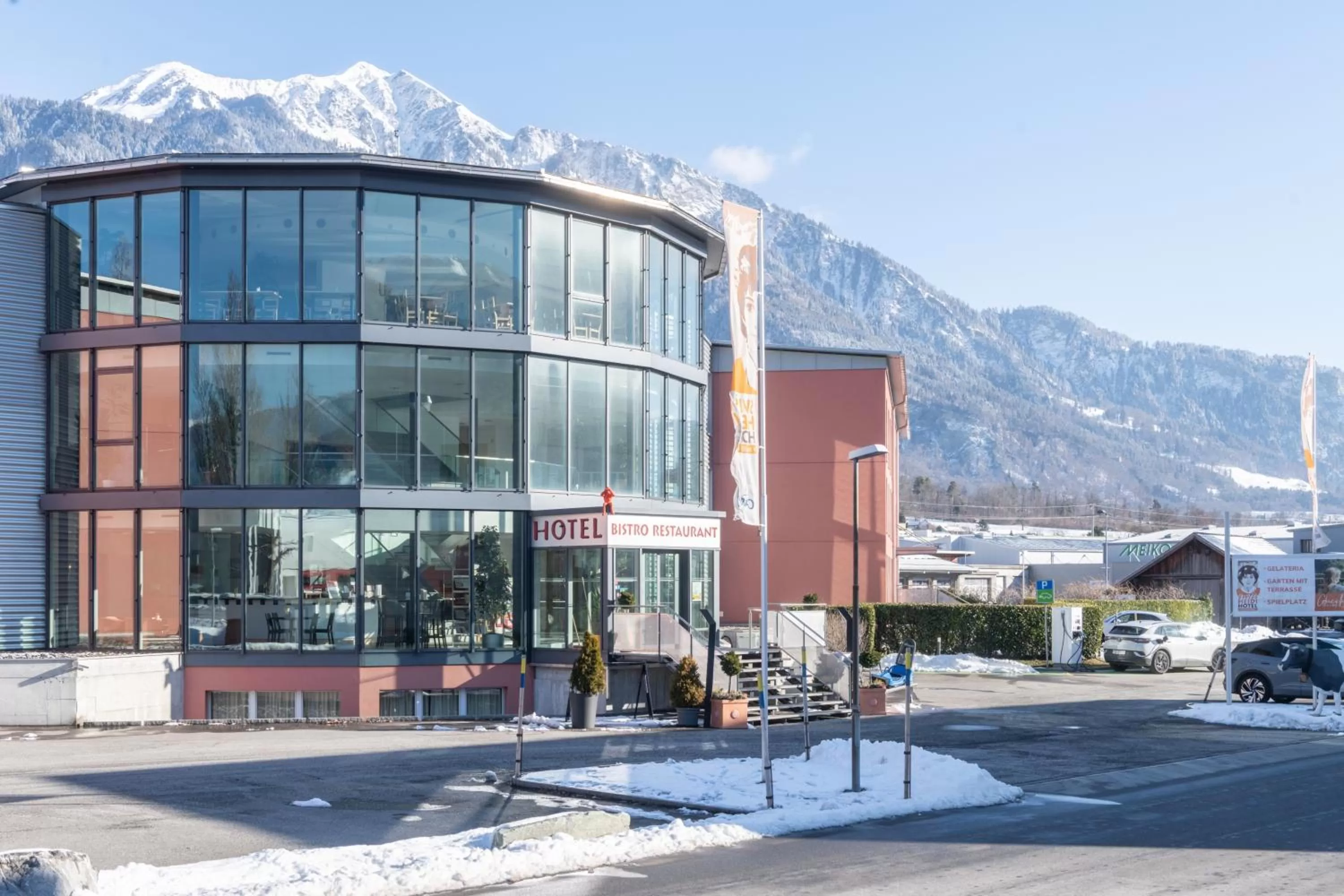 Property building in Swiss Heidi Hotel