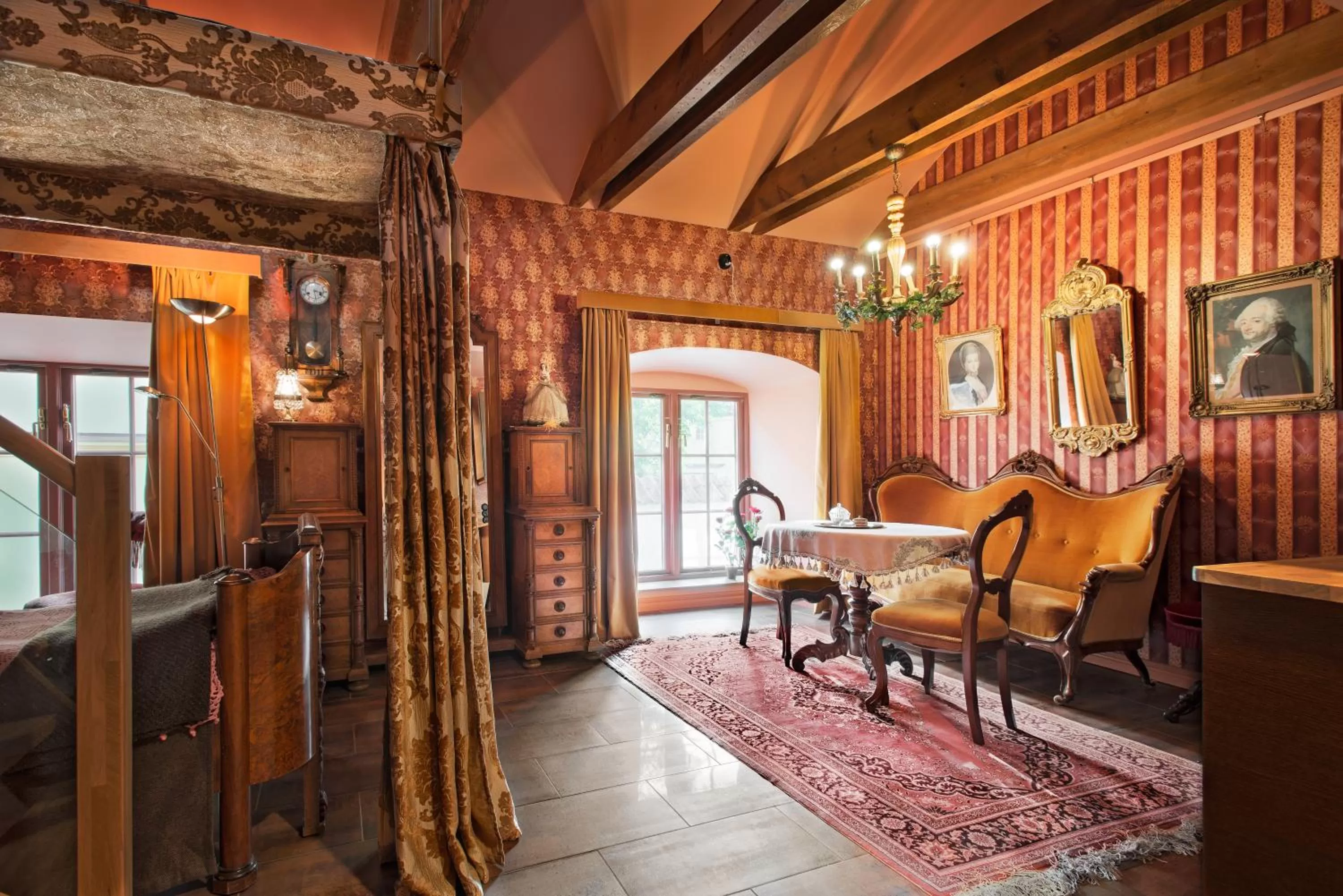 Seating area in Börsen Apartment Suites