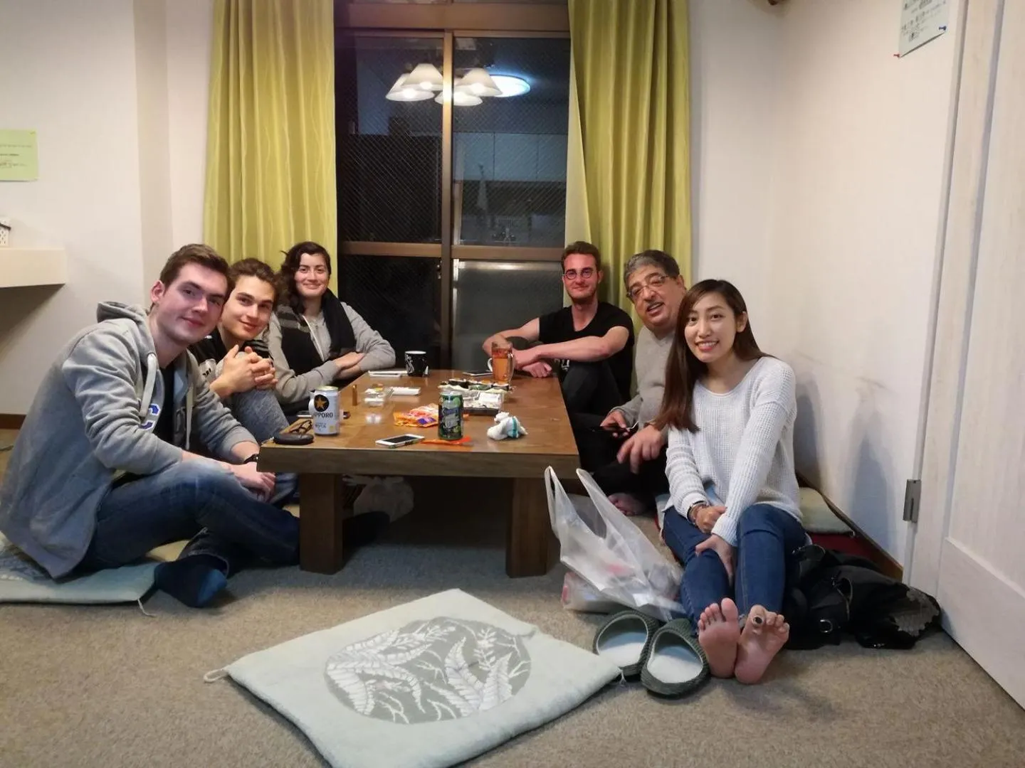 group of guests in Guest House Kyoto Inn