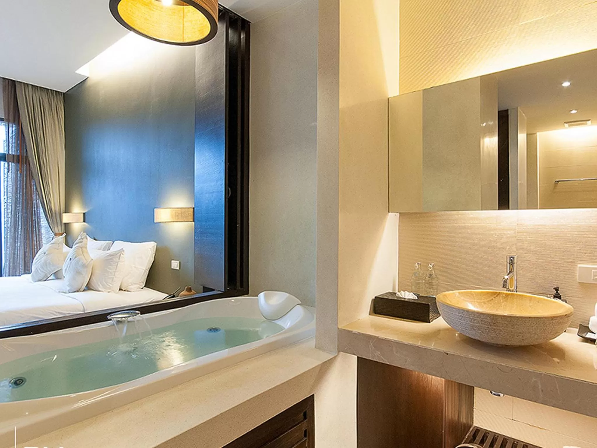 Bathroom, Bed in The Sea Koh Samui Resort and Residences by Tolani