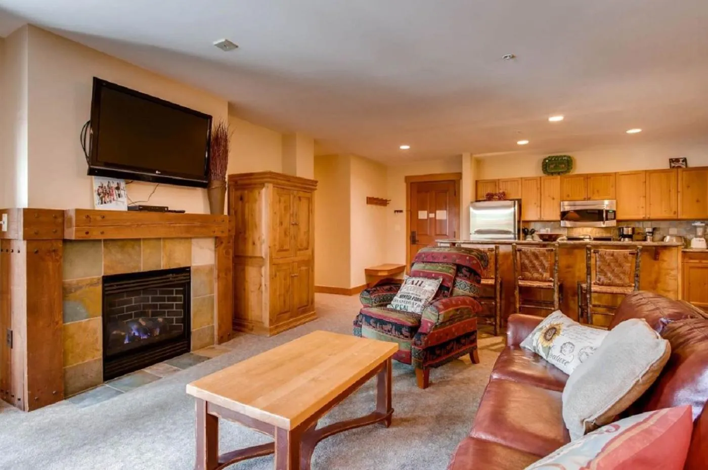 Seating Area in River Run Village by Keystone Resort