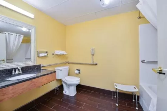 Bathroom in Super 8 by Wyndham Lake of the Ozarks