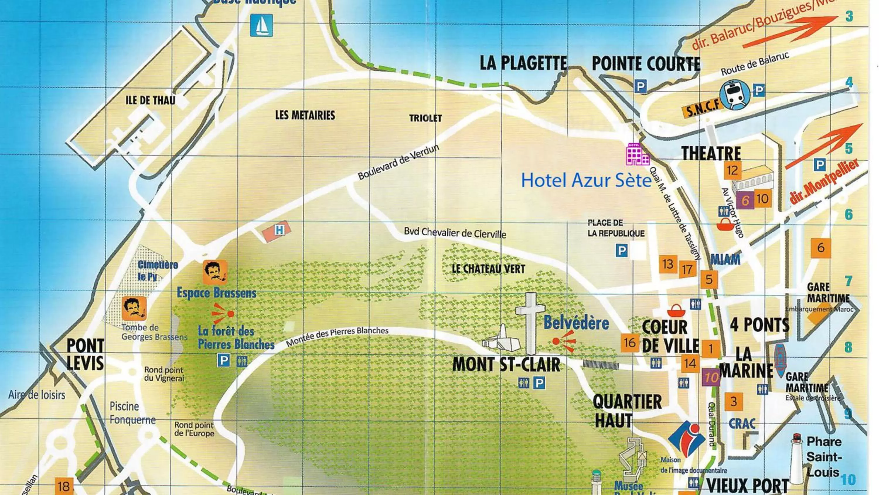 Floor plan in B&B HOTEL Sète Centre Gare