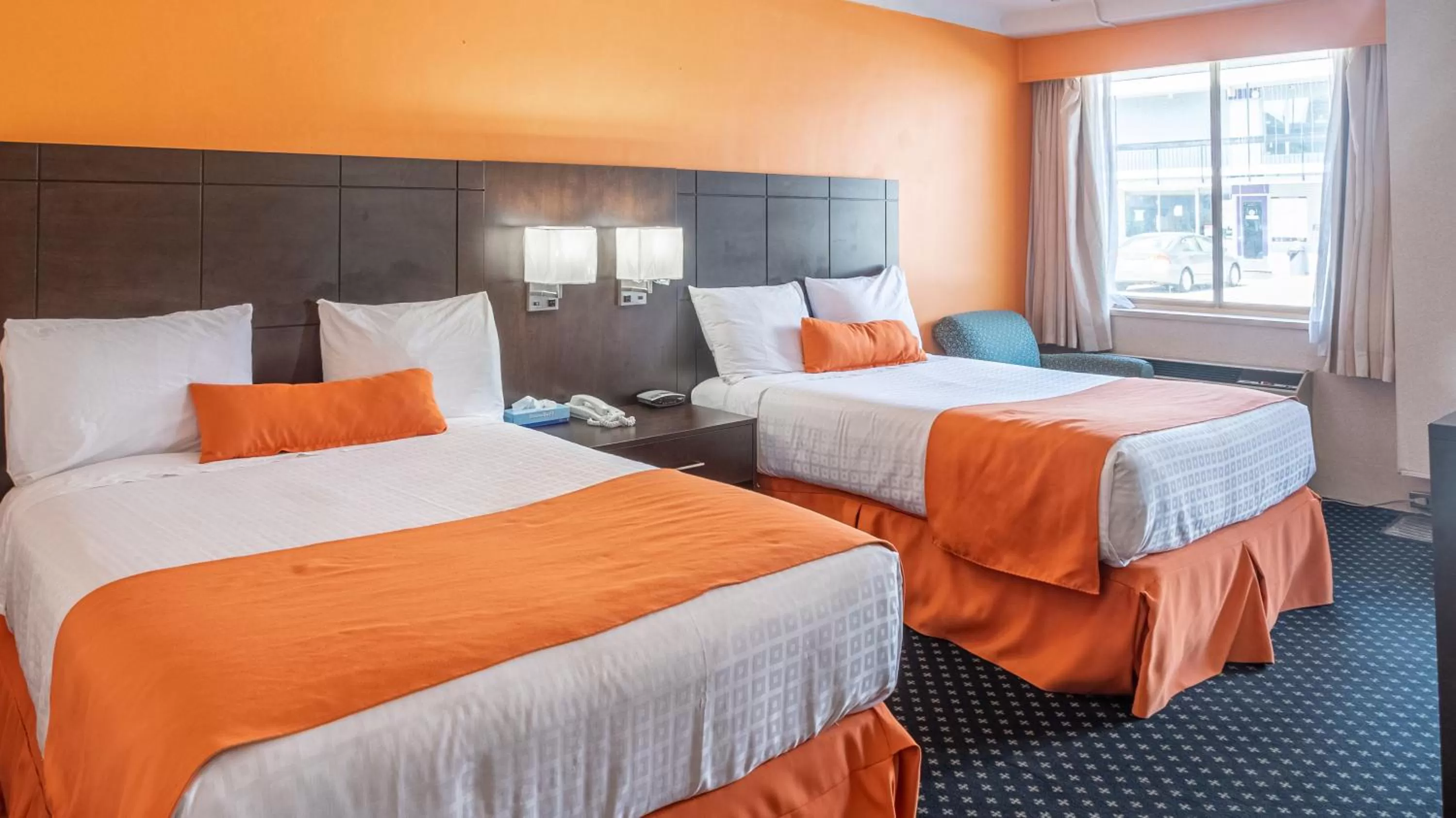 Bedroom, Bed in Knights Inn North Bay