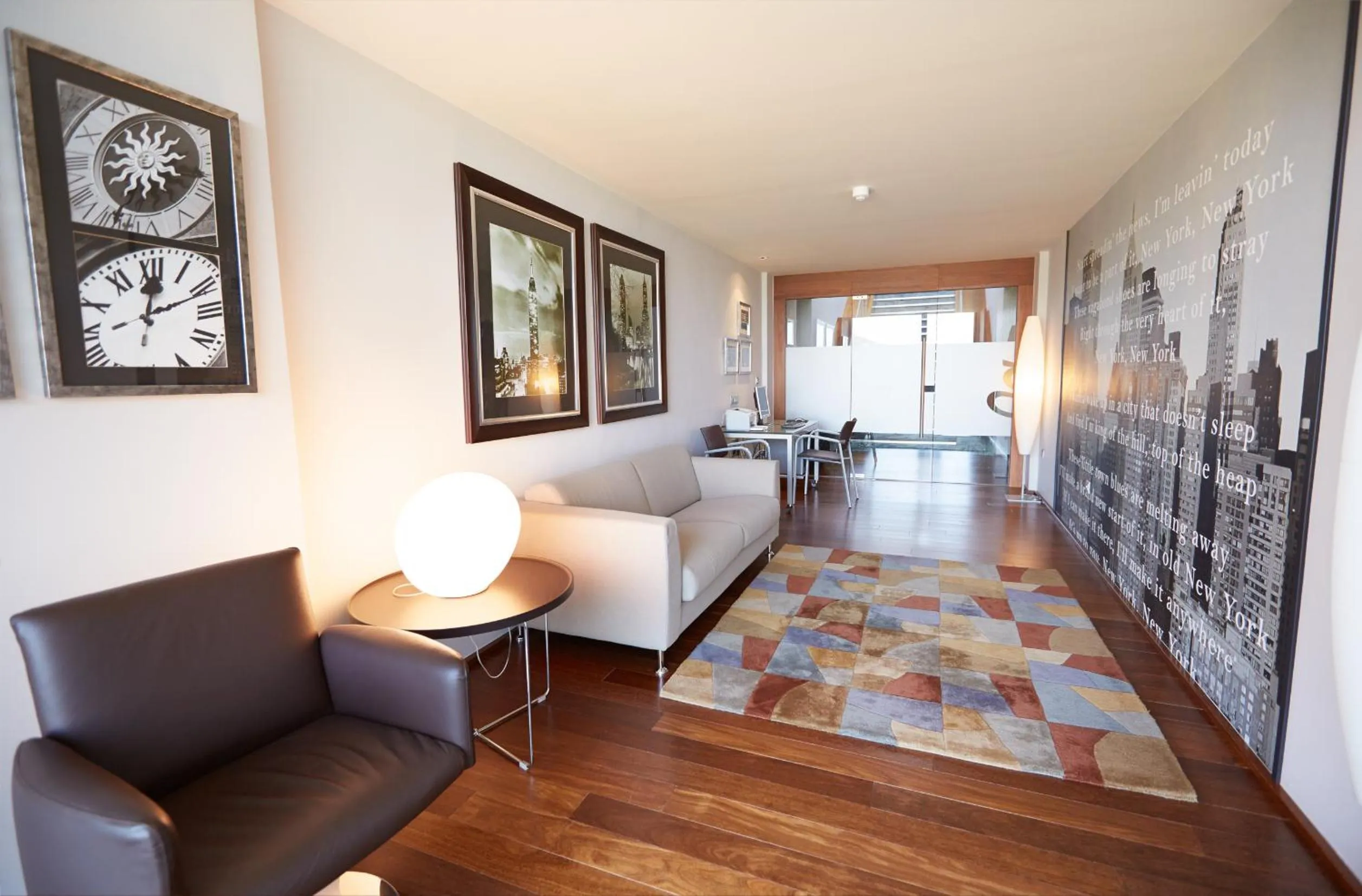 Seating area in Hotel Ego