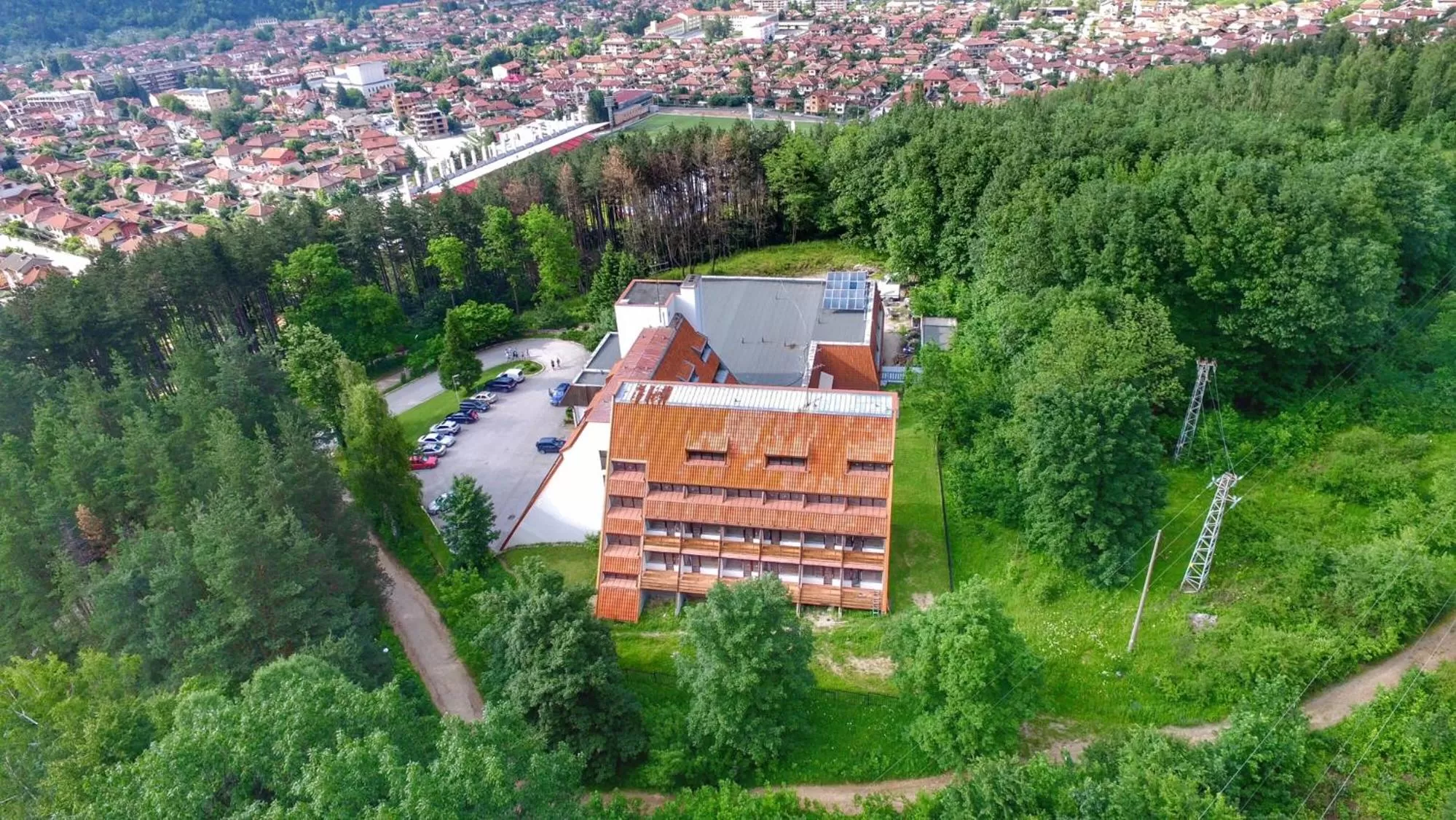 Summer, Bird's-eye View in Everest Hotel