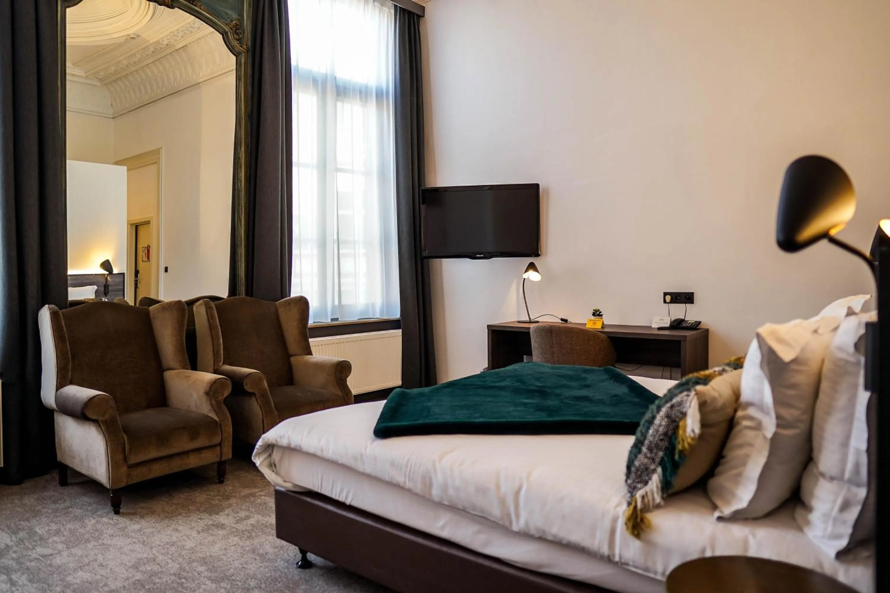 Bed in Hotel Gravensteen