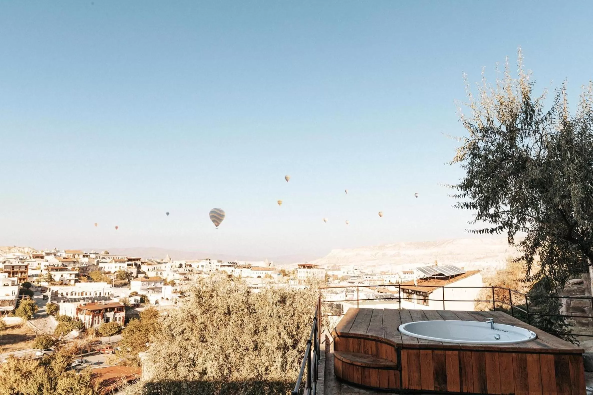 Hot Tub in Kelebek Cave Hotel
