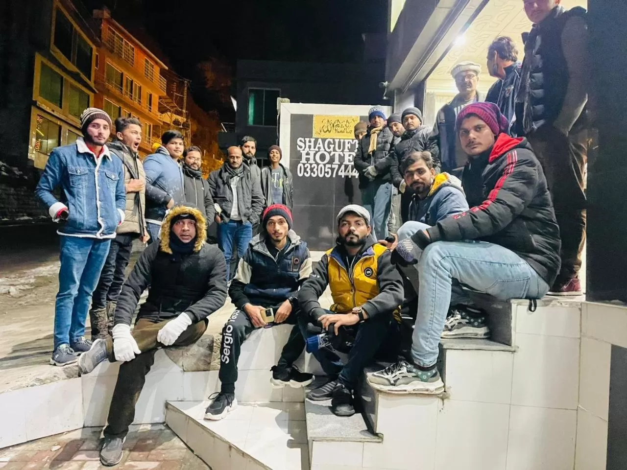 group of guests in Shagufta Royal Hotel Murree