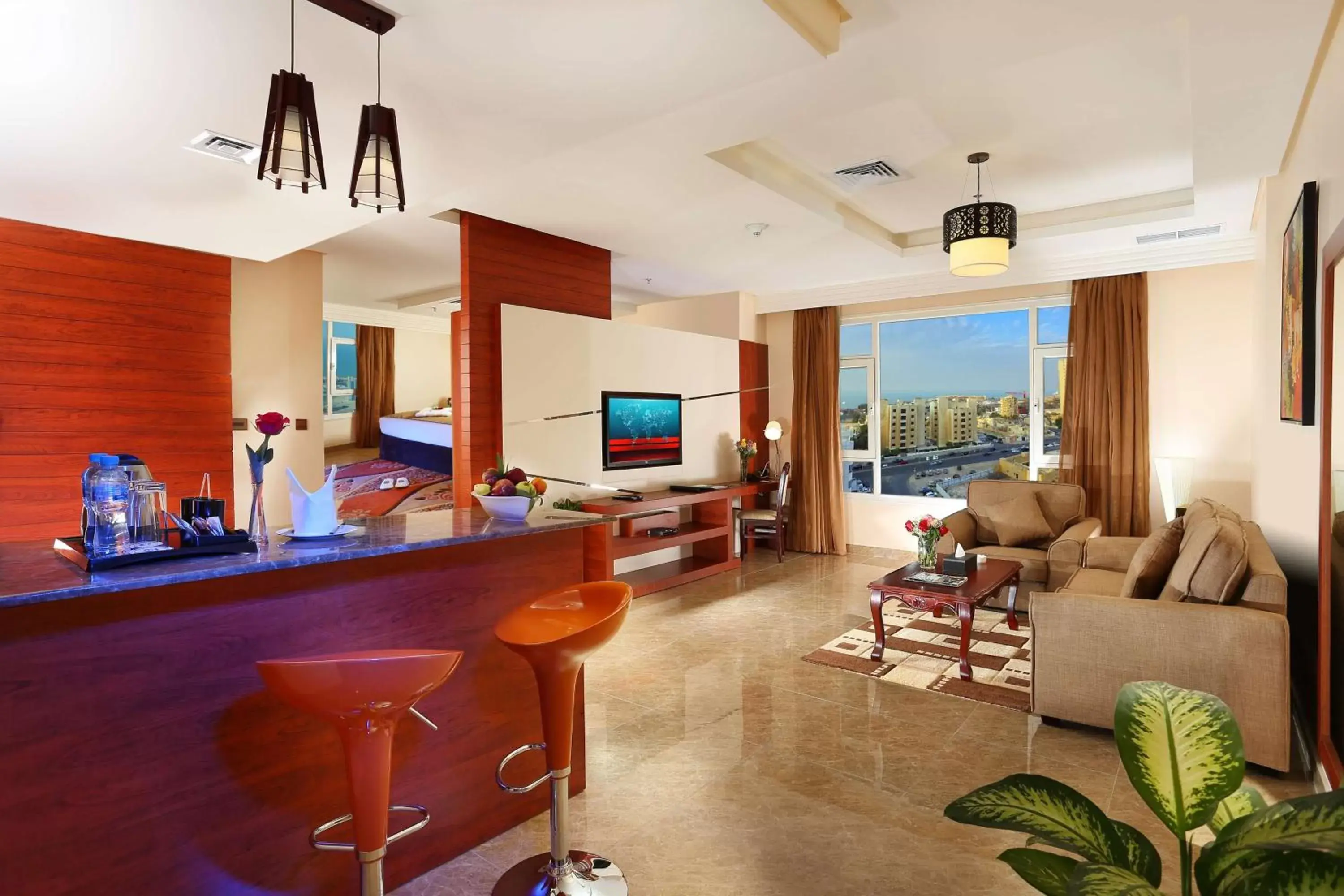 Executive King Suite with Kitchenette and Living Room in Best Western Plus Salmiya Executive King Suite with Kitchenette and Living Room in Best Western Plus Salmiya