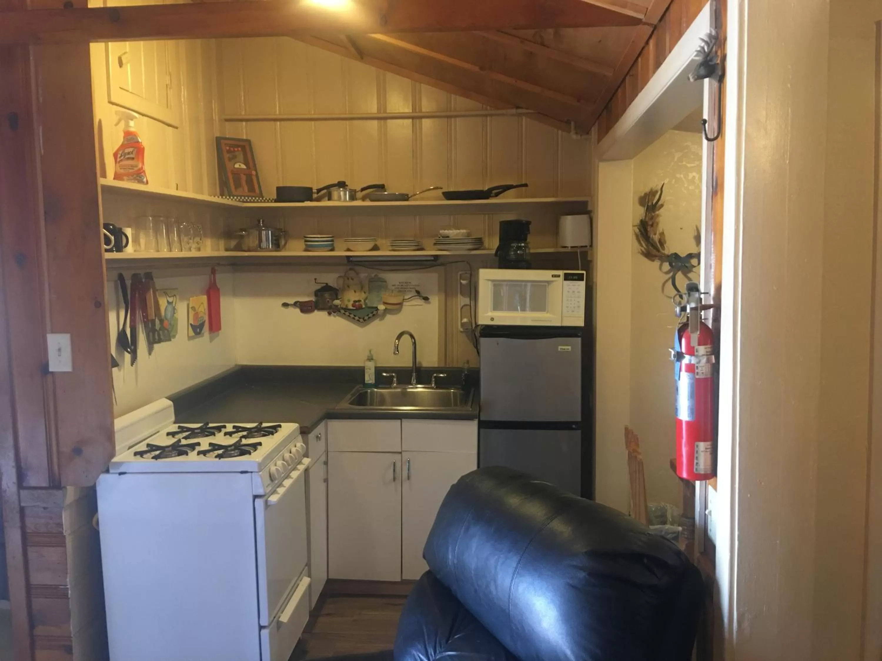 Kitchen or kitchenette in Rainbows End Fishing Resort